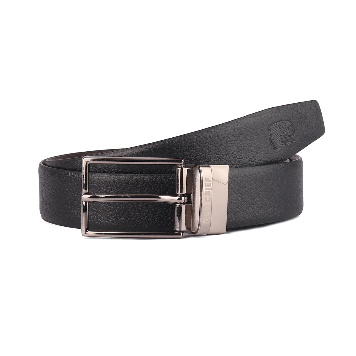 Red Chief Black/Brown Belt for Men A80385 117 - Image 2