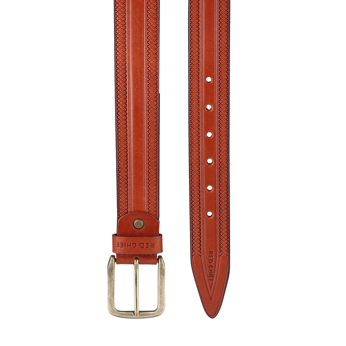 Red Chief Tan Belt for Men A80395 006 - Image 3