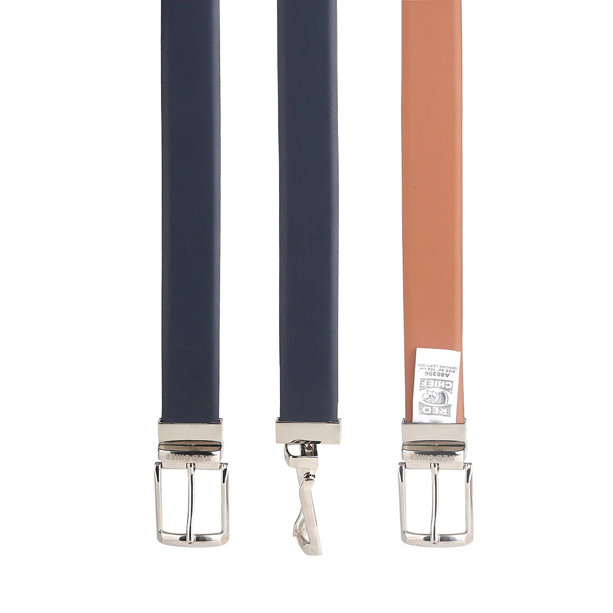 Red Chief Blue/Tan Belt for Men A80396 G00379 - Image 3