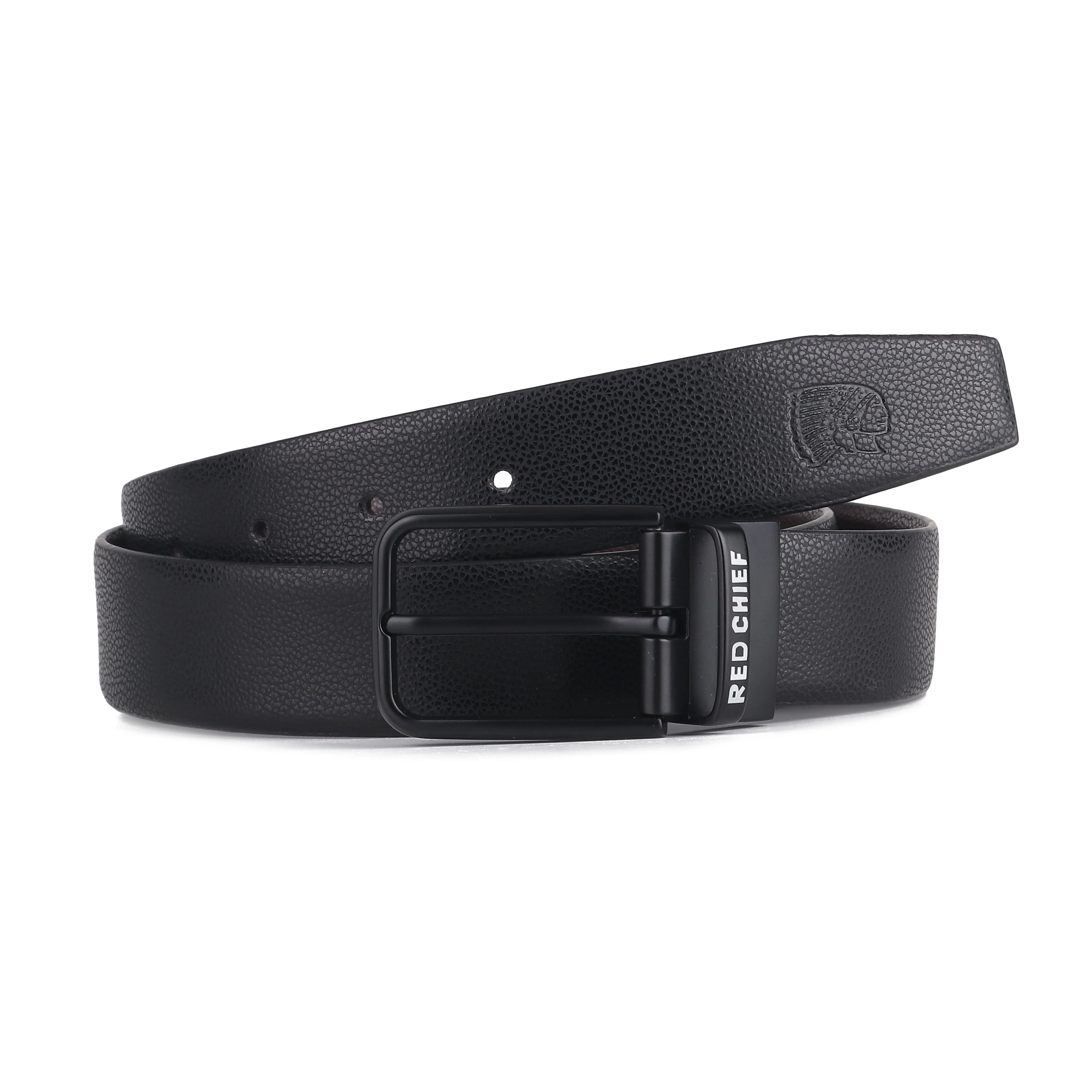 Red Chief Black/Brown Belt for Men A80407 117 - Image 2