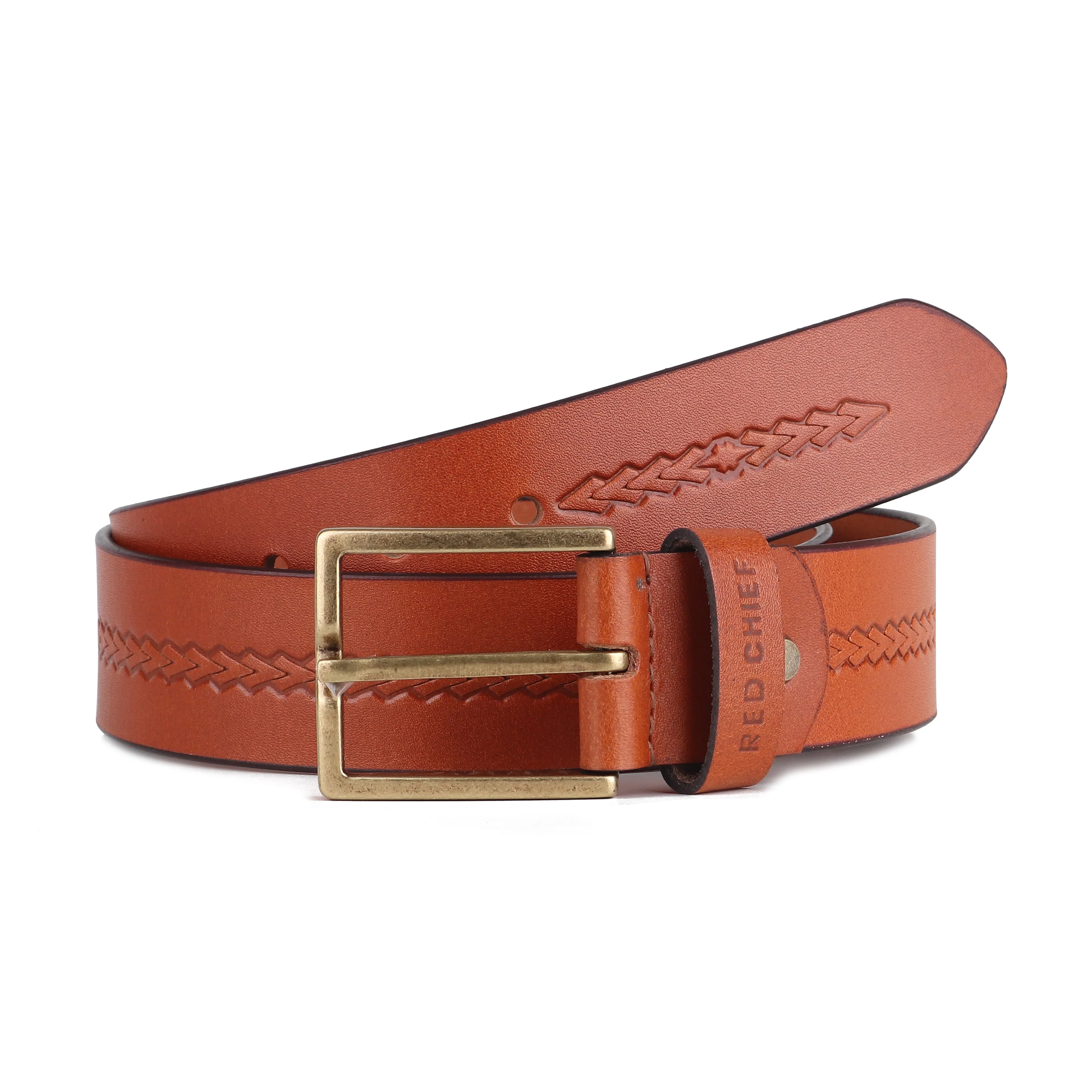 Red Chief Tan Belt for Men A80415 006 - Image 2