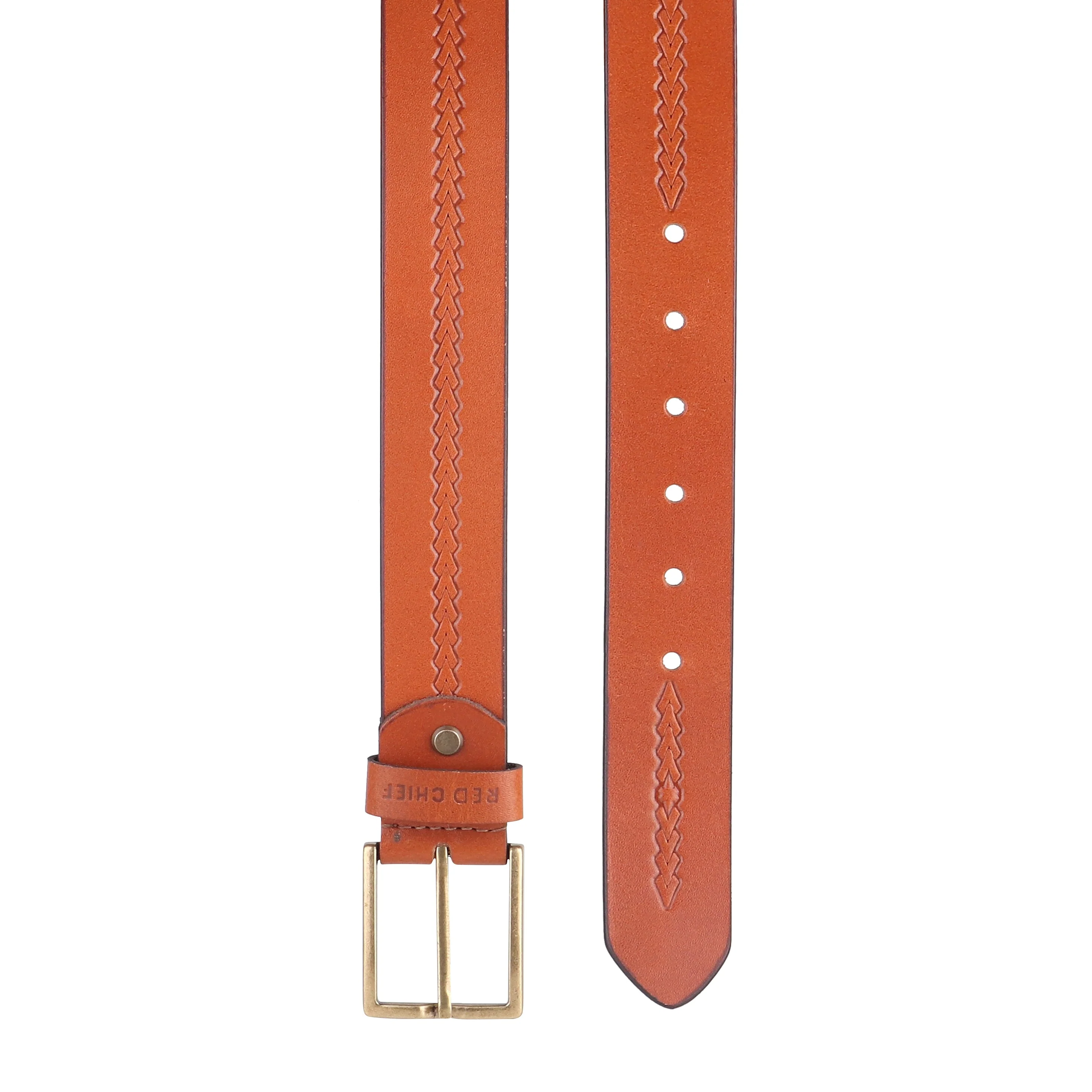 Red Chief Tan Belt for Men A80415 006 - Image 3