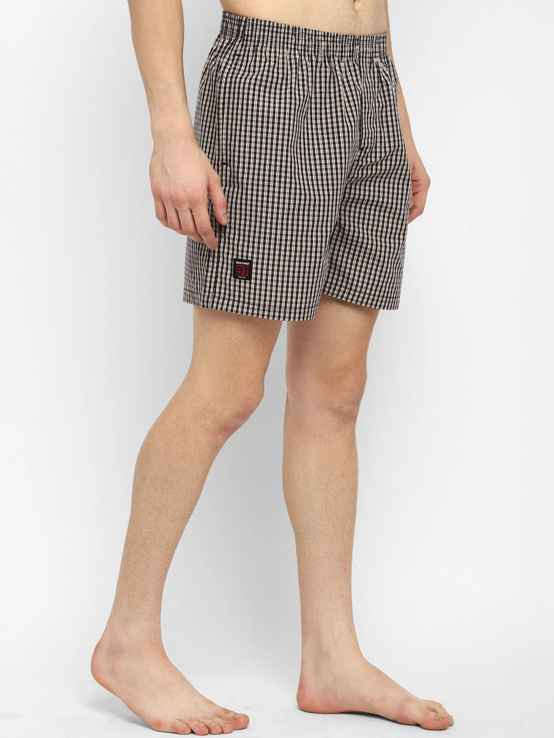 Red Chief Black/Grey Boxer for Men B20010 104 - Image 12