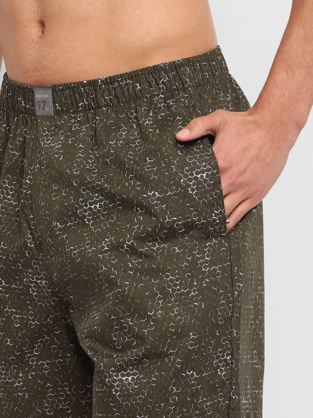 Red Chief Olive Boxer for Men B20014 124 - Image 3