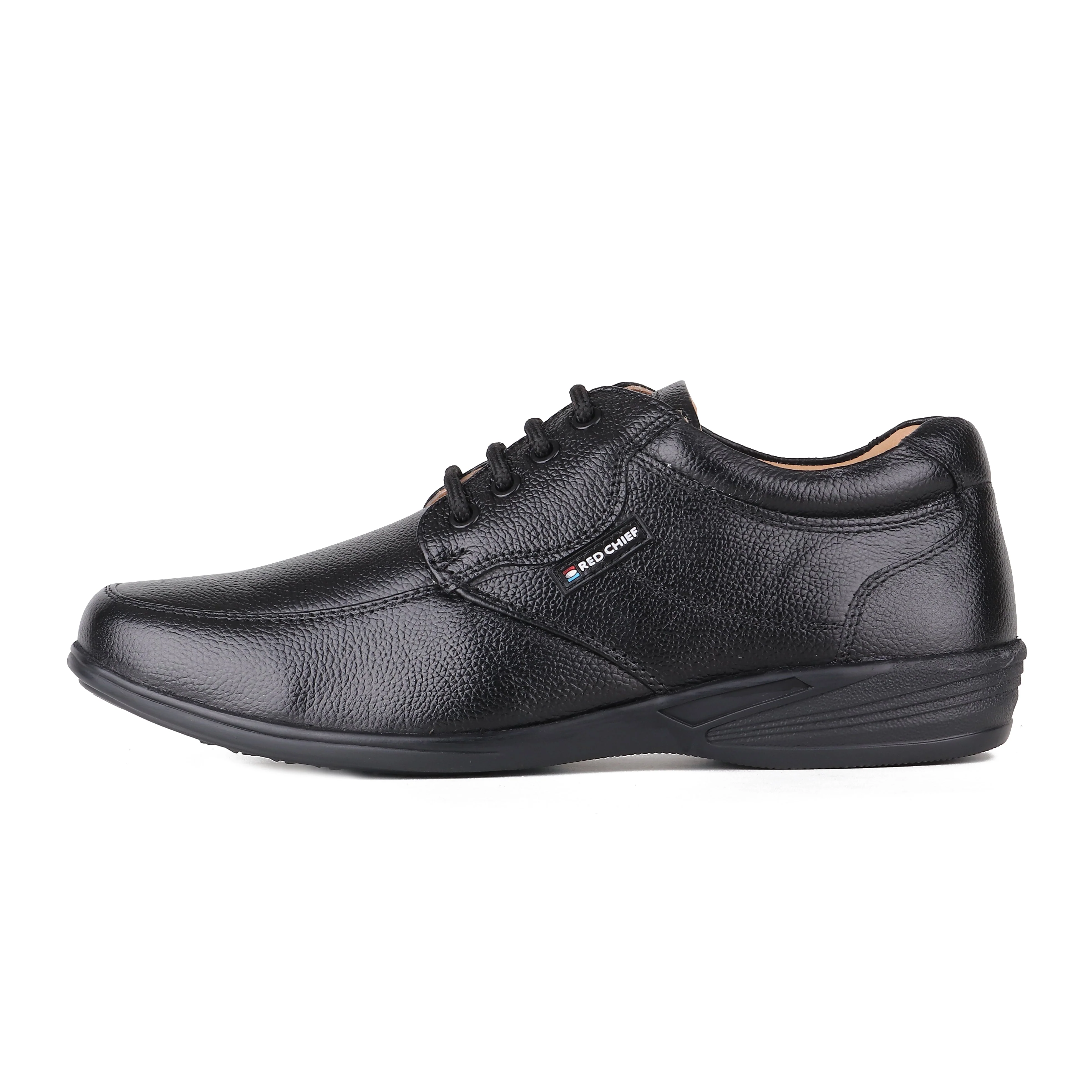 Red Chief Black Formal Derby Shoes for Men RC3506 001 - Image 4
