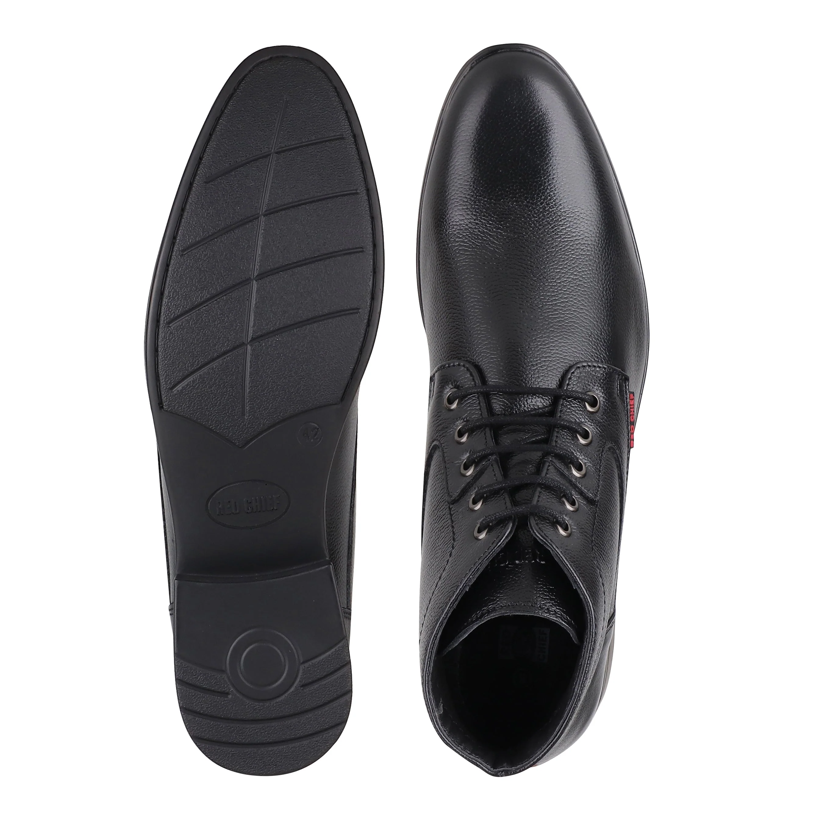Red Chief Black Formal Shoes for Men RC3545 001 - Image 8