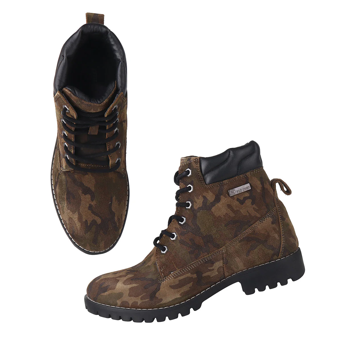 Red Chief Olive/Black Casual Boot for Men RC3885 C007 - Image 5