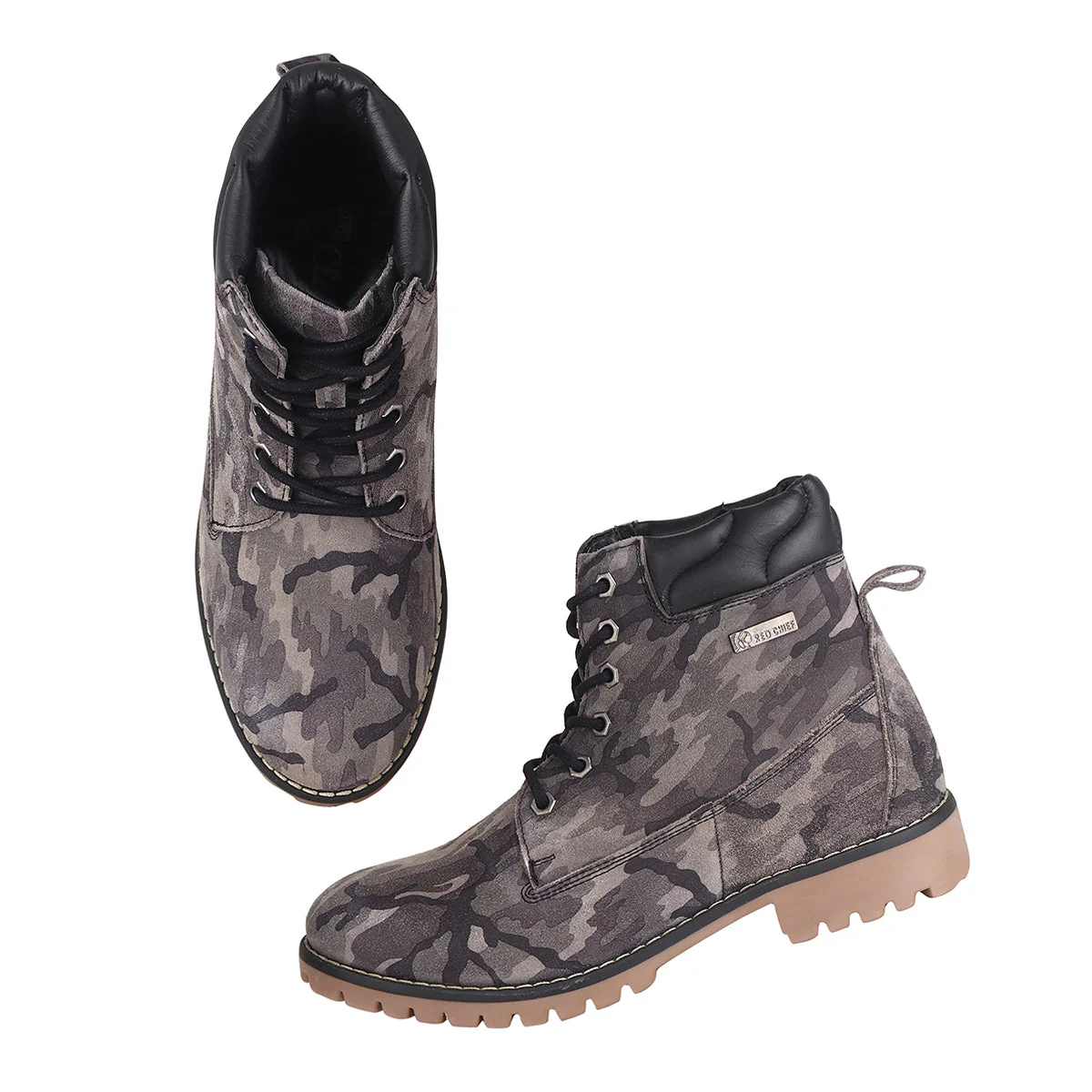 Red Chief Olive/Black Casual Boot for Men RC3885 C009 - Image 5