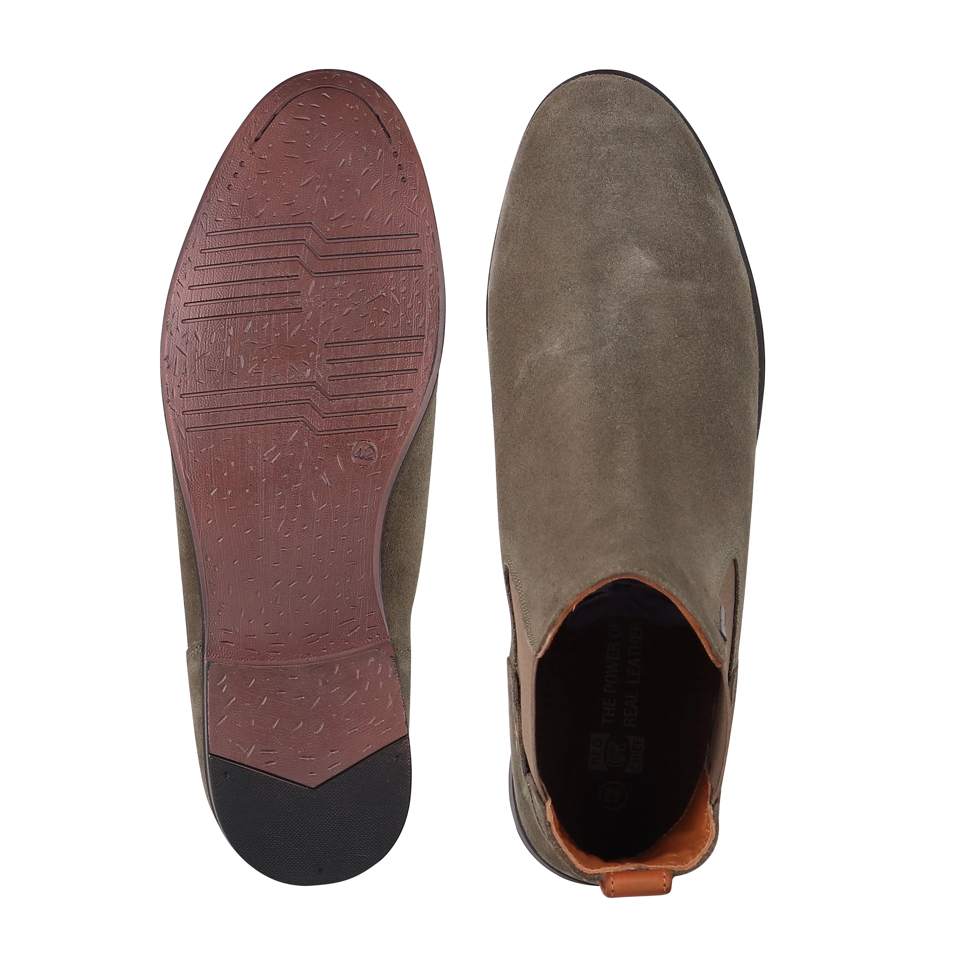 Red Chief Light Olive Casual Boot for Men RC3896 G0044 - Image 9