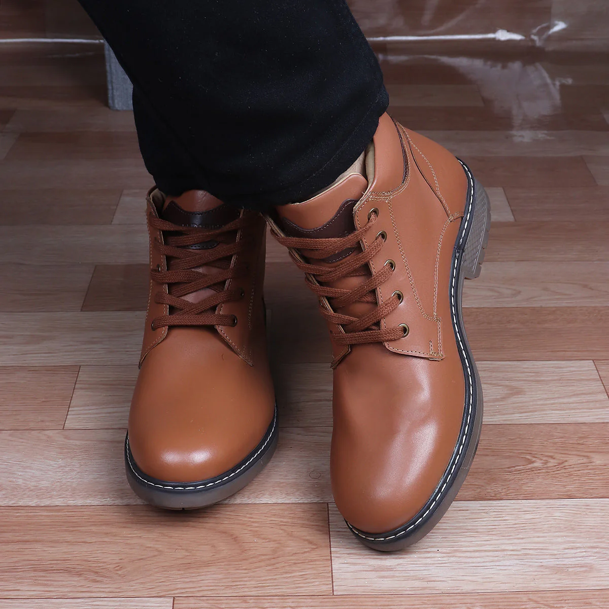Red Chief Tan Casual Boot Shoes for Men RC3907 006 - Image 9
