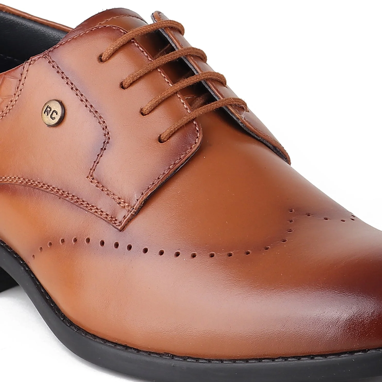 Red Chief Tan Formal Shoes for Men RC3958 006 - Image 8