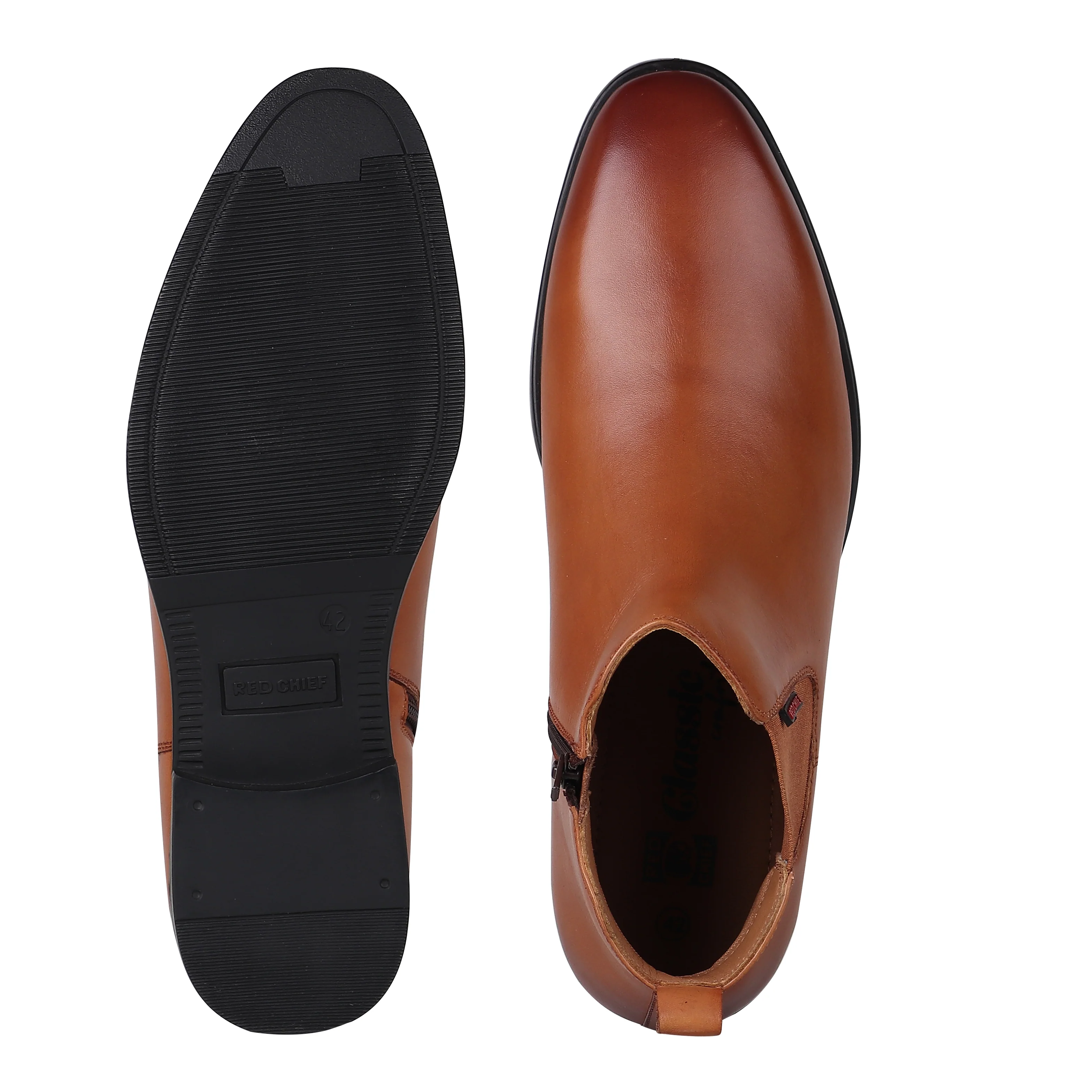 Red Chief Tan Casual Boot Shoes for Men RC3967 006 - Image 9