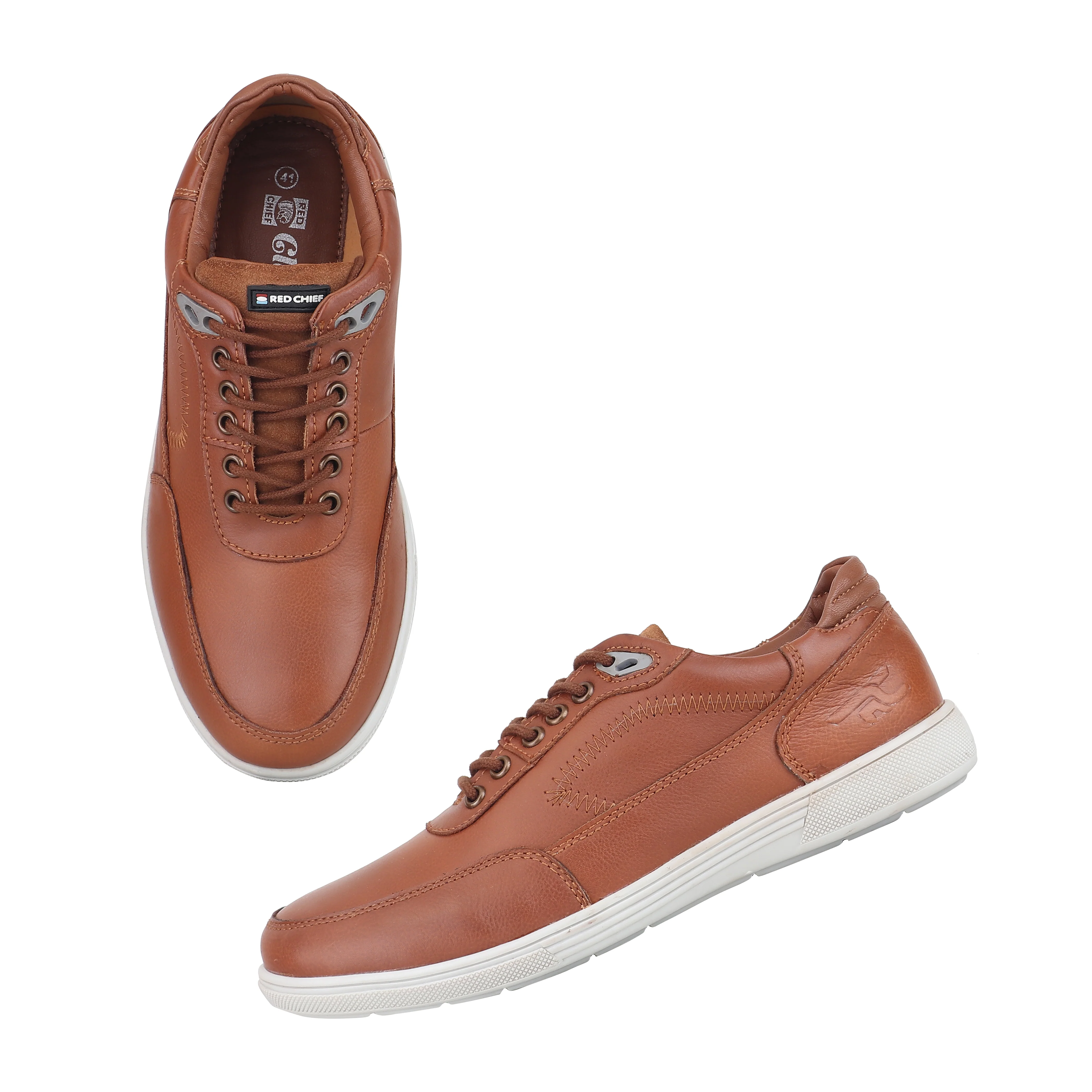 Red Chief Tan Casual Sneaker Shoes for Men RC3995 006 - Image 2