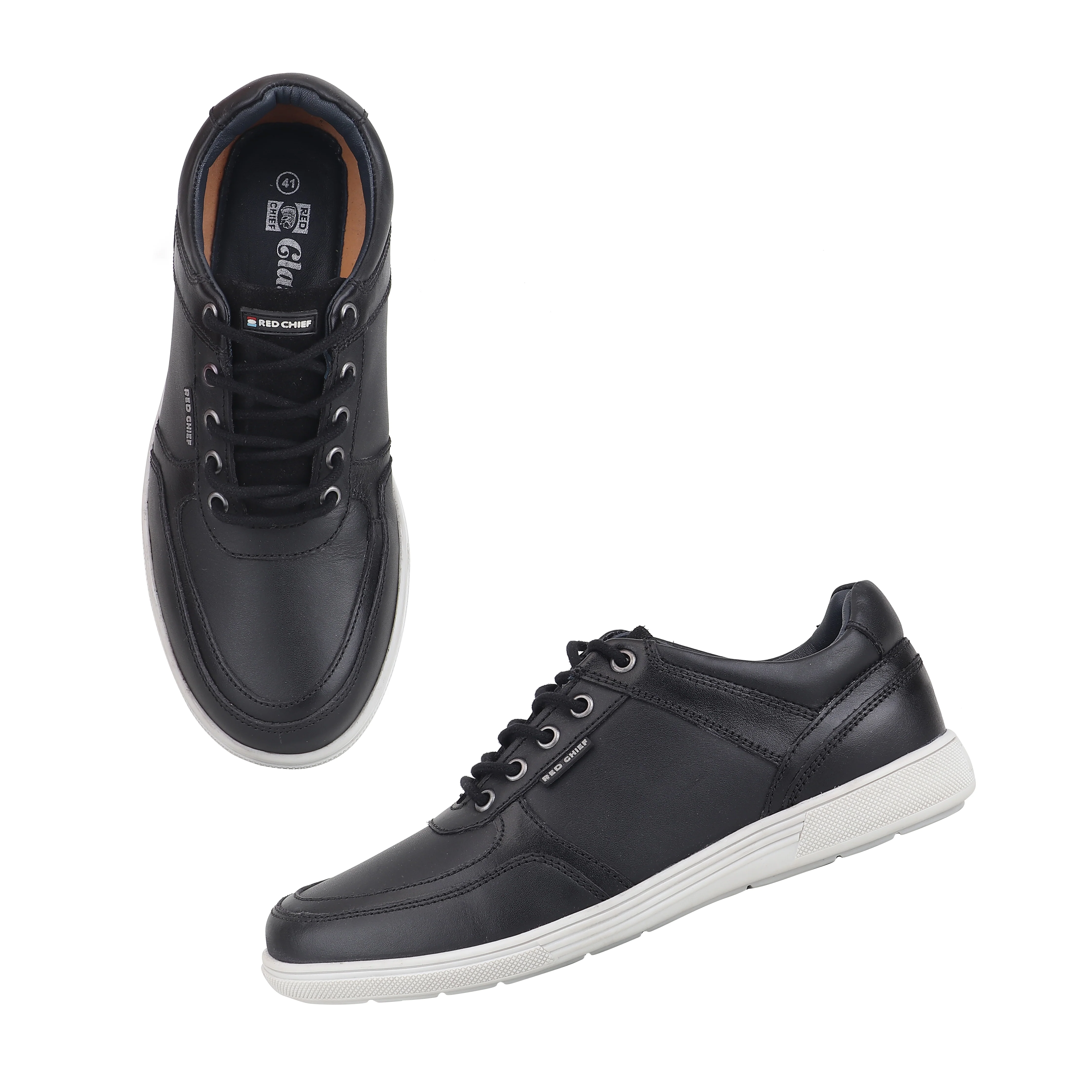 Red Chief Black Casual Sneaker Shoes for Men RC3996 001 - Image 2