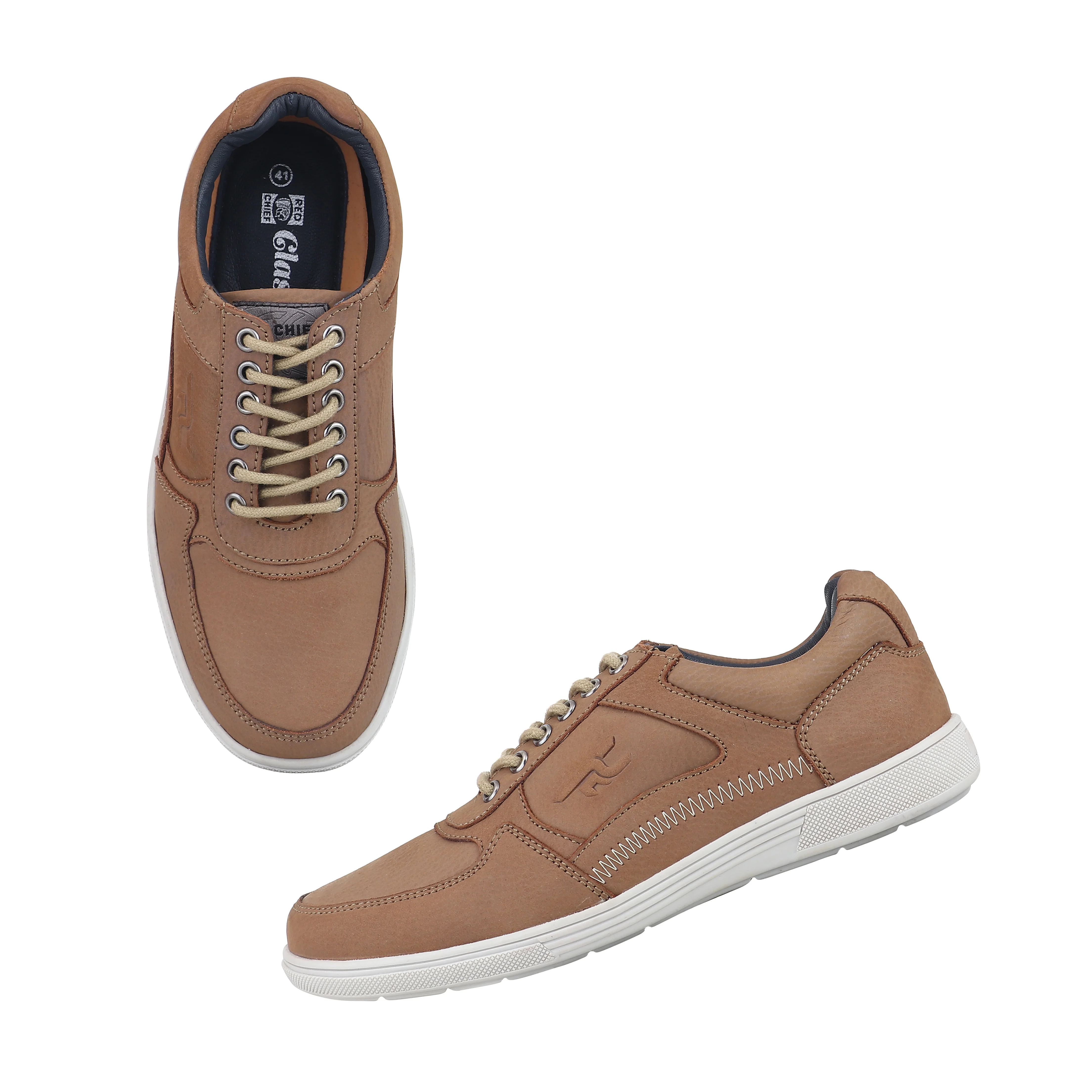 Red Chief Lt. Olive Casual Sneaker Shoes for Men RC3999 G0044 - Image 2
