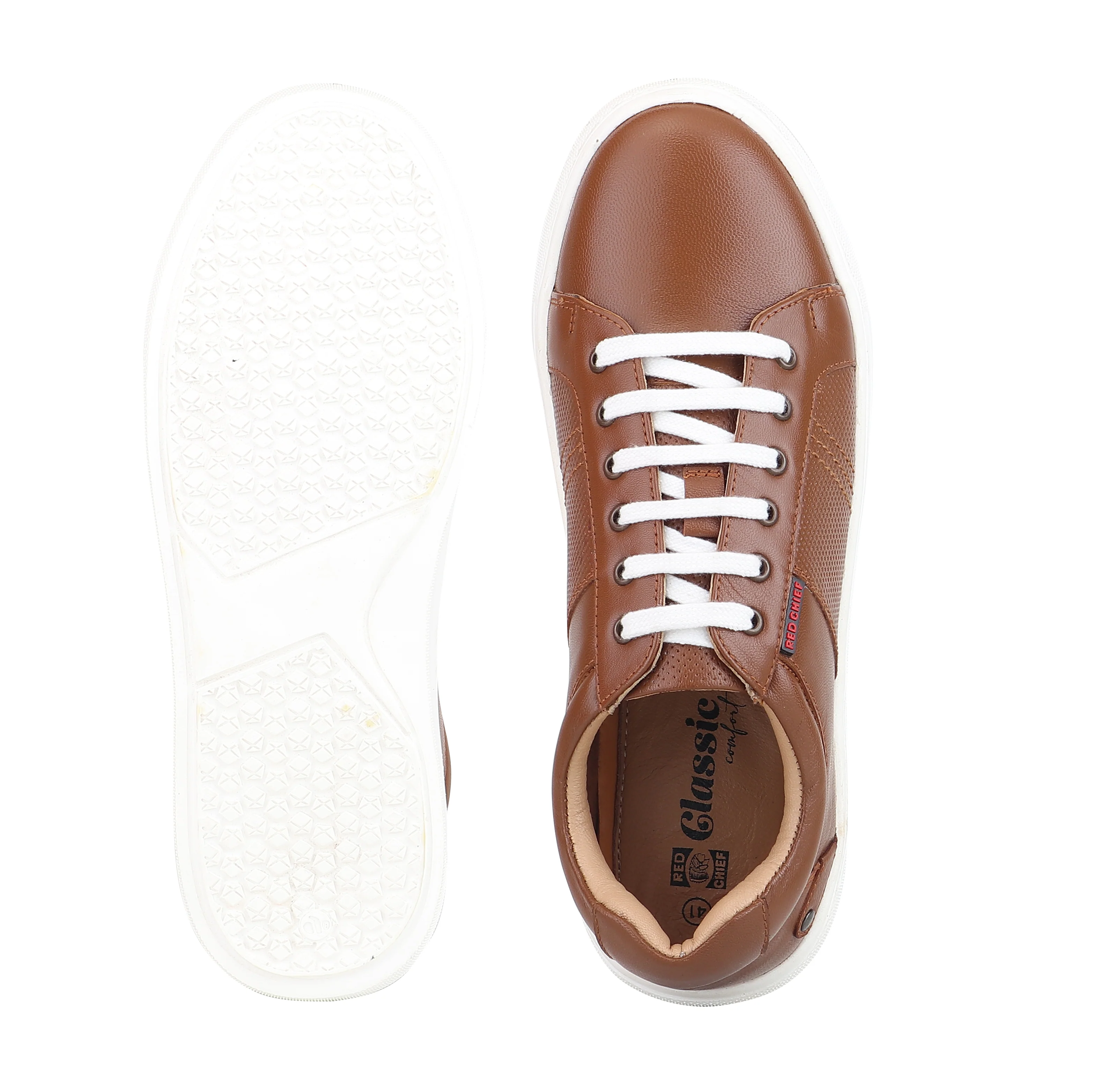 Red Chief Tan Casual Sneaker Shoes for Men RC4000 006 - Image 9
