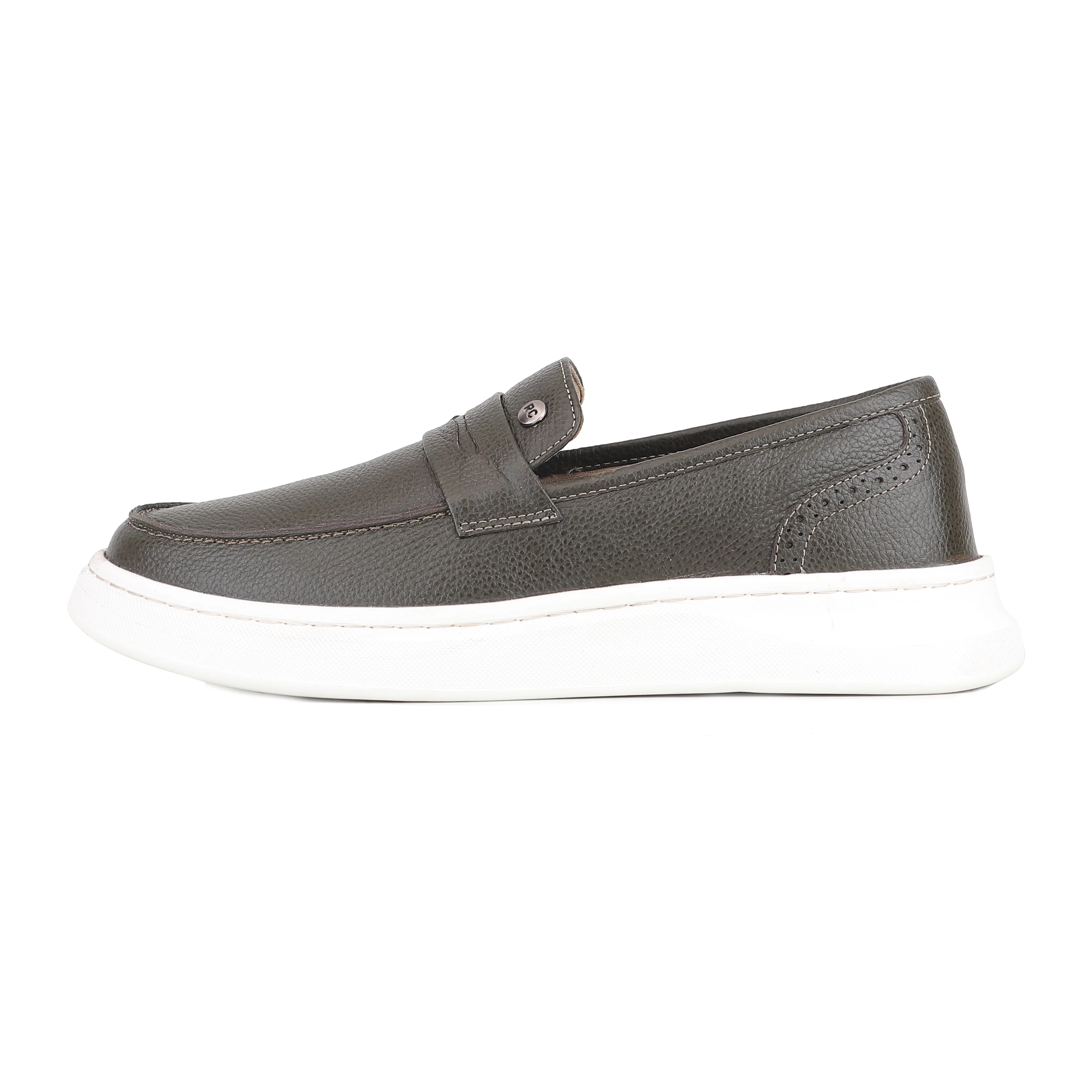 Red Chief Olive Casual Sneaker Shoes for Men RC4049 124 - Image 3