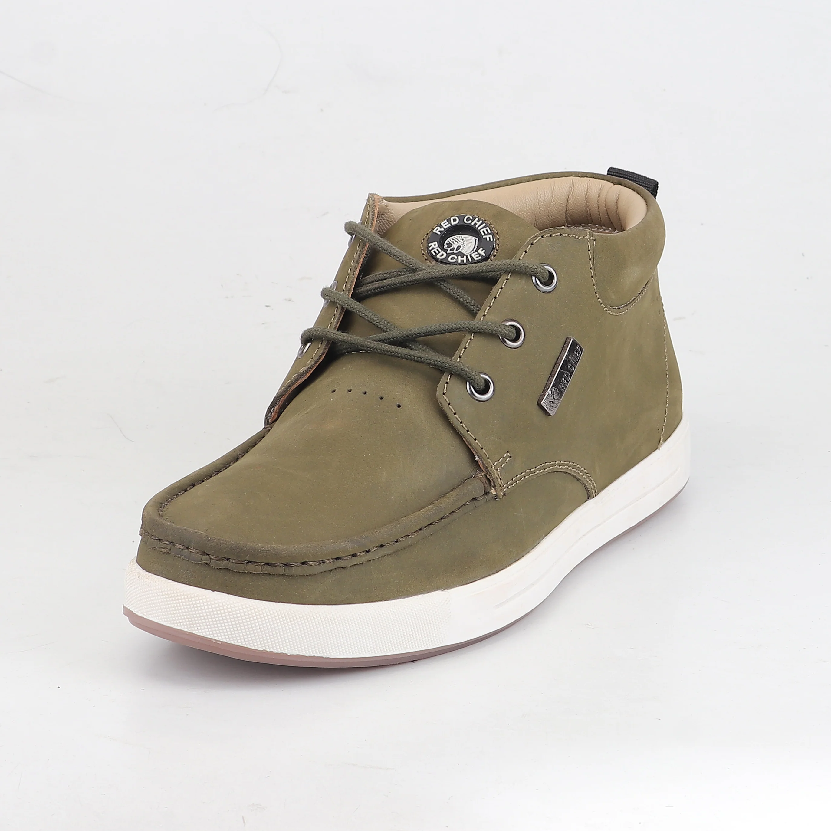 Red Chief Olive Casual Boot Shoes for Men RC4060 124 - Image 5