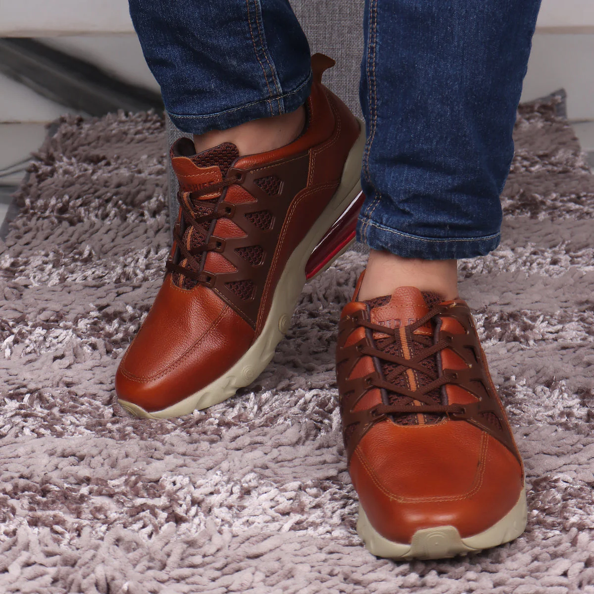 Red Chief Tan Casual Shoes for Men RC5400 361 - Image 9