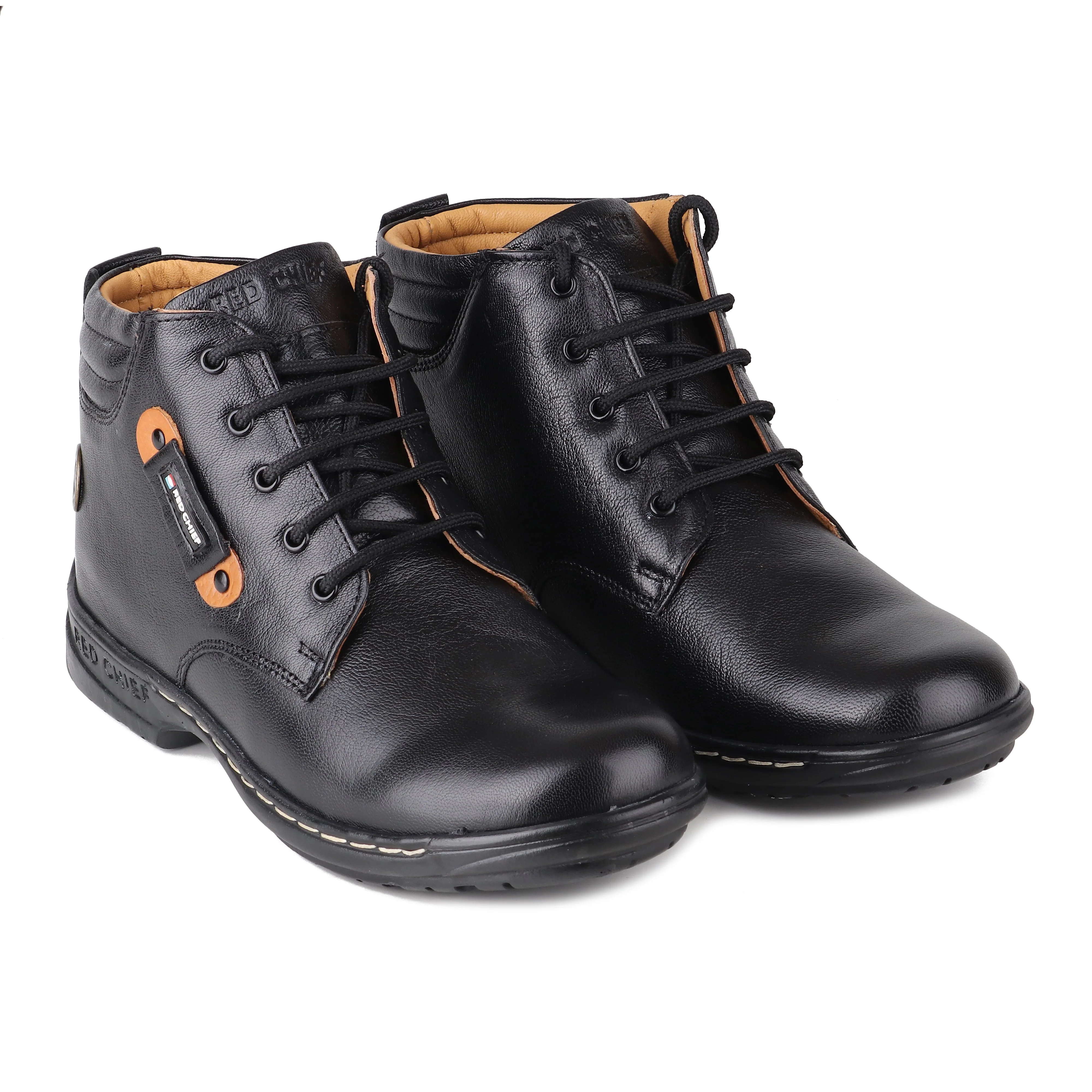 Red Chief Black Casual Boot Shoes for Men RC6011 001 - Image 4