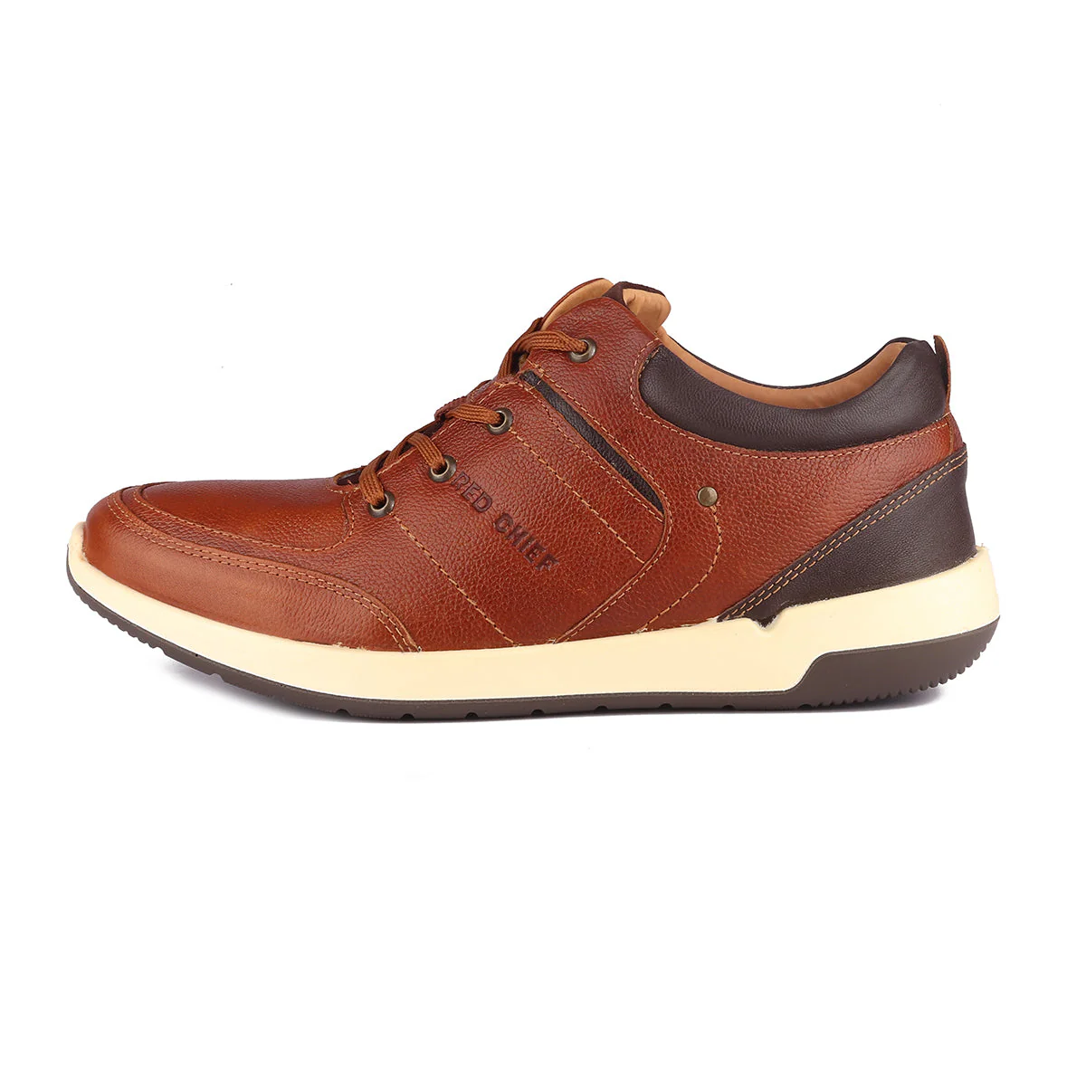 Red Chief Tan Derby Casual Shoes for Men RC1155 006 - Image 3
