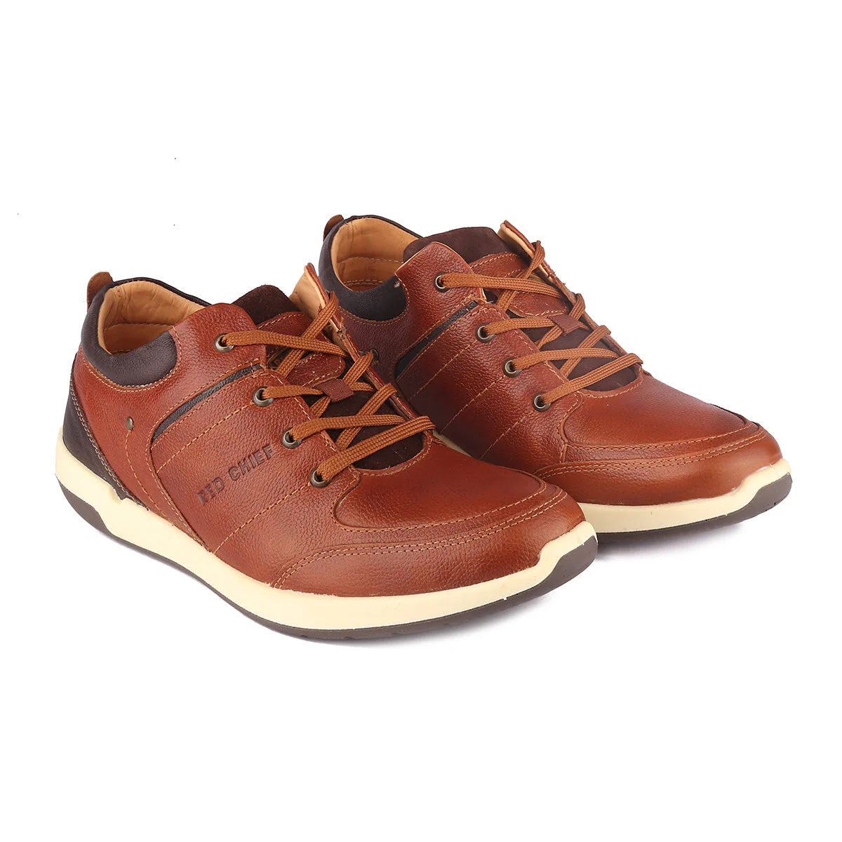 Red Chief Tan Derby Casual Shoes for Men RC1155 006 - Image 4