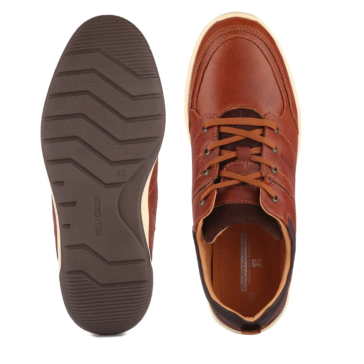Red Chief Tan Derby Casual Shoes for Men RC1155 006 - Image 8