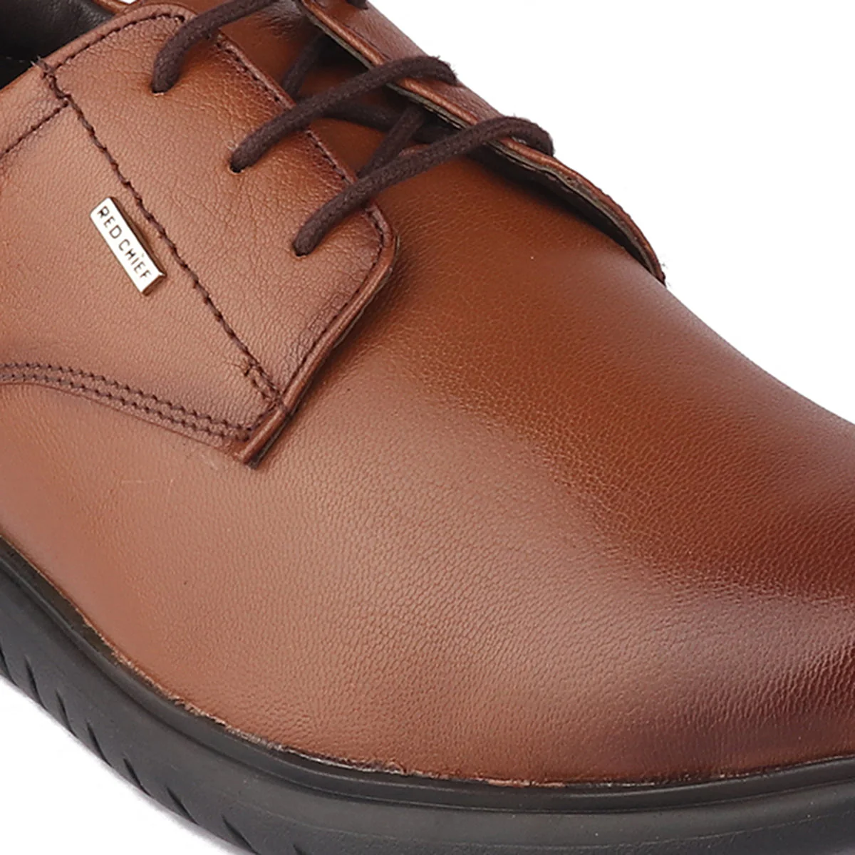 Red Chief Tan formal Derby shoes for Men RC1805 006 - Image 7