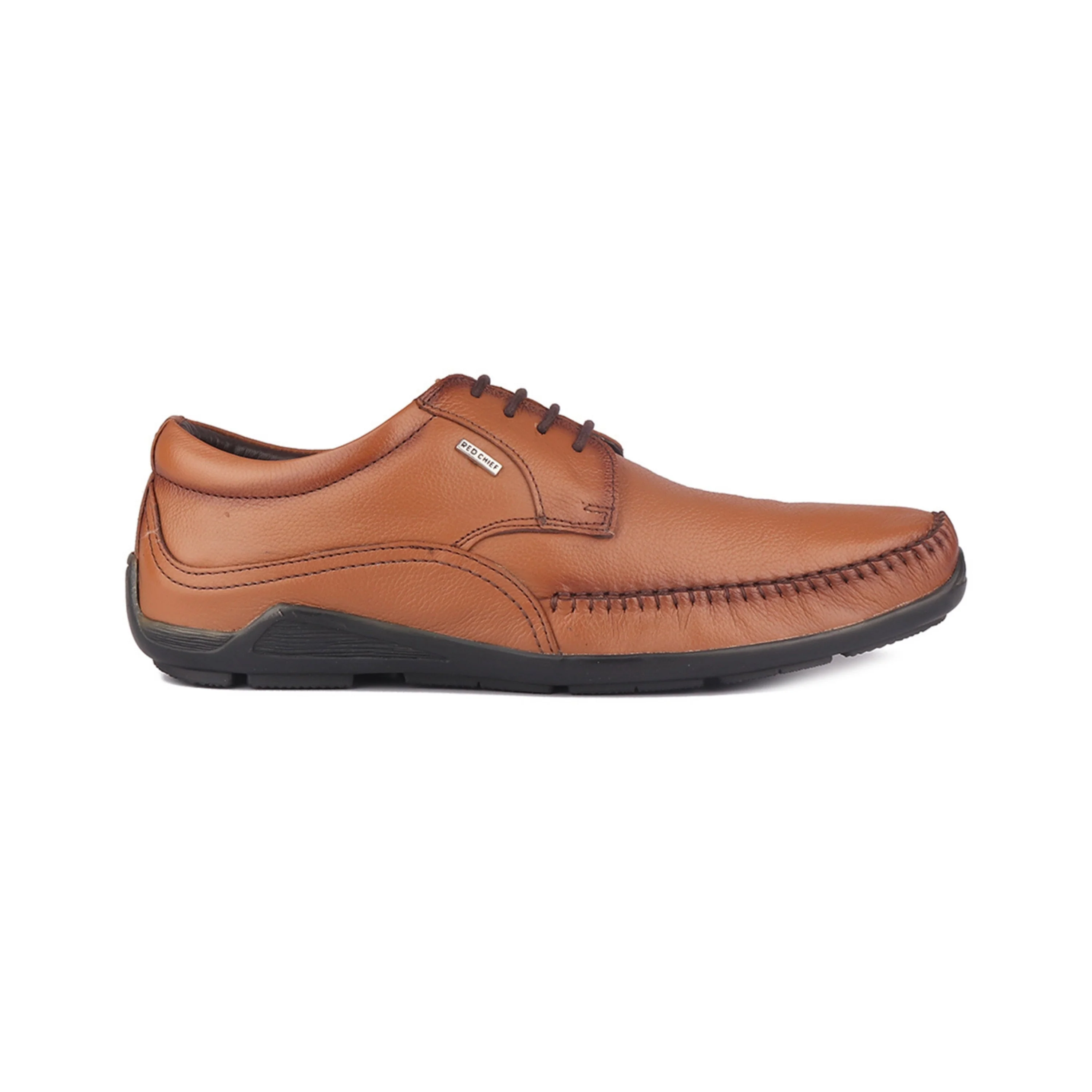 Red Chief Tan formal Derby shoes for Men RC1811 006