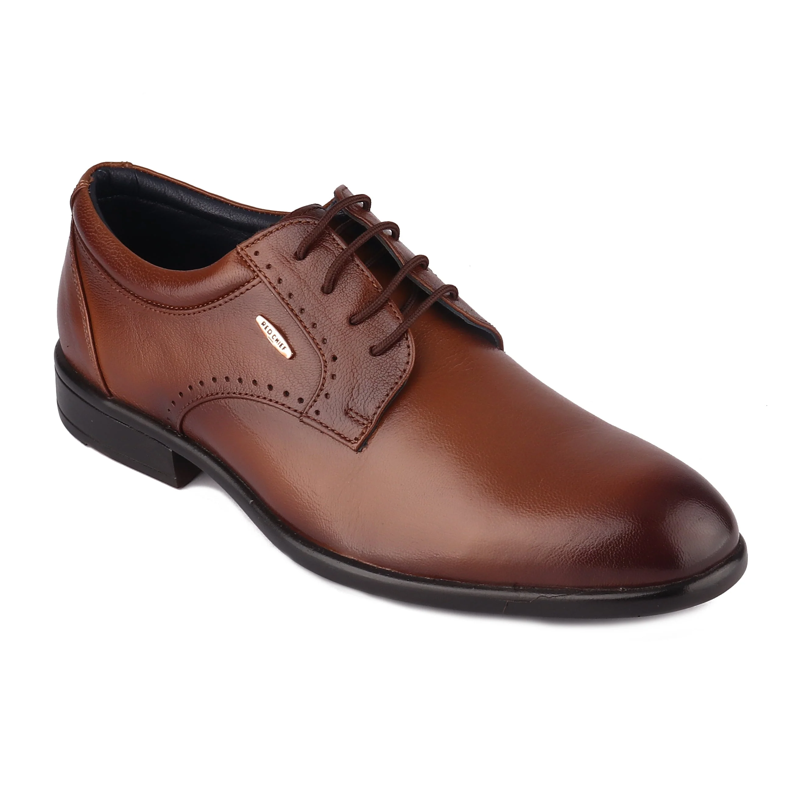 Red Chief Tan formal Derby shoes for Men RC1946 006 - Image 7
