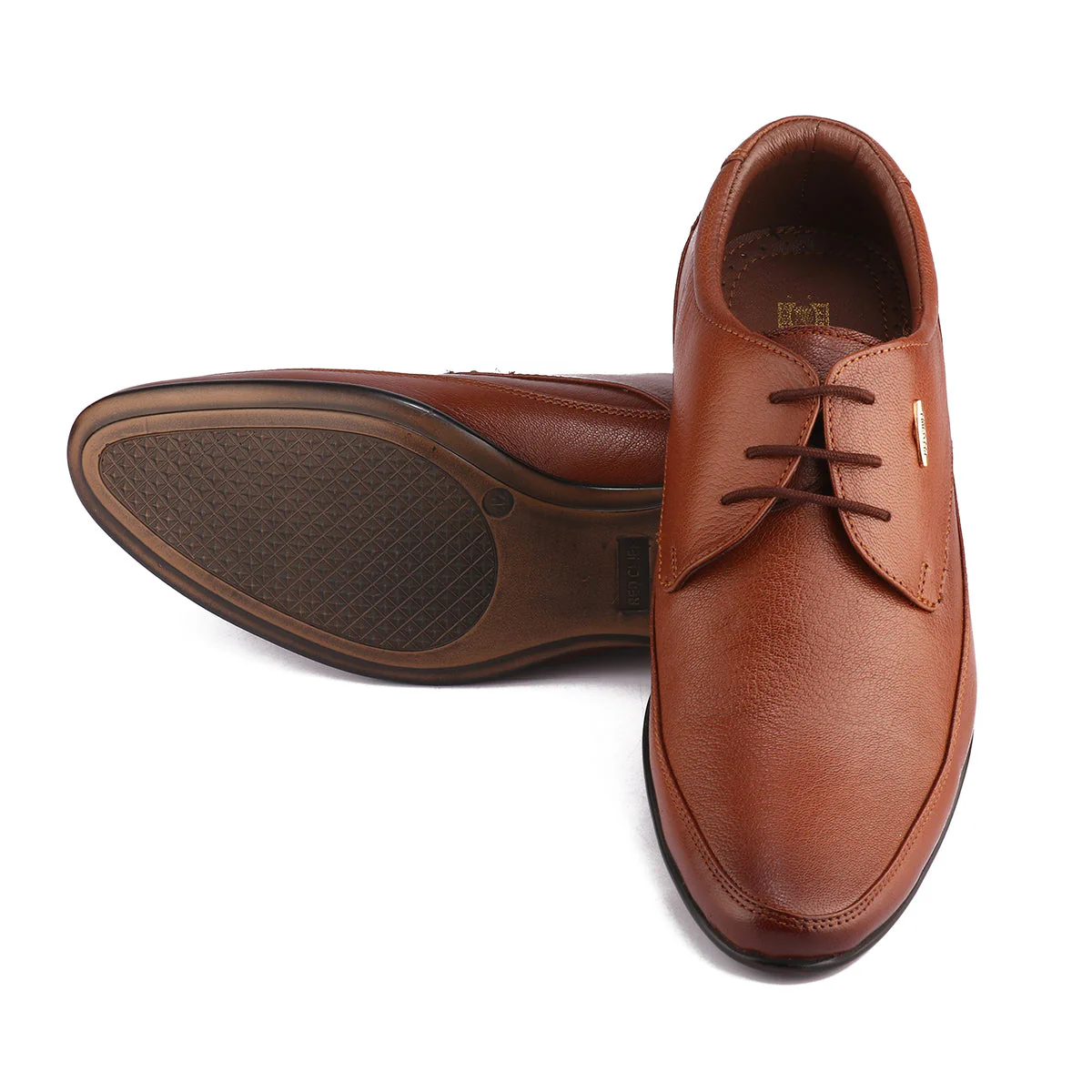 Red Chief Tan formal Derby shoes for Men RC1992 006 - Image 9