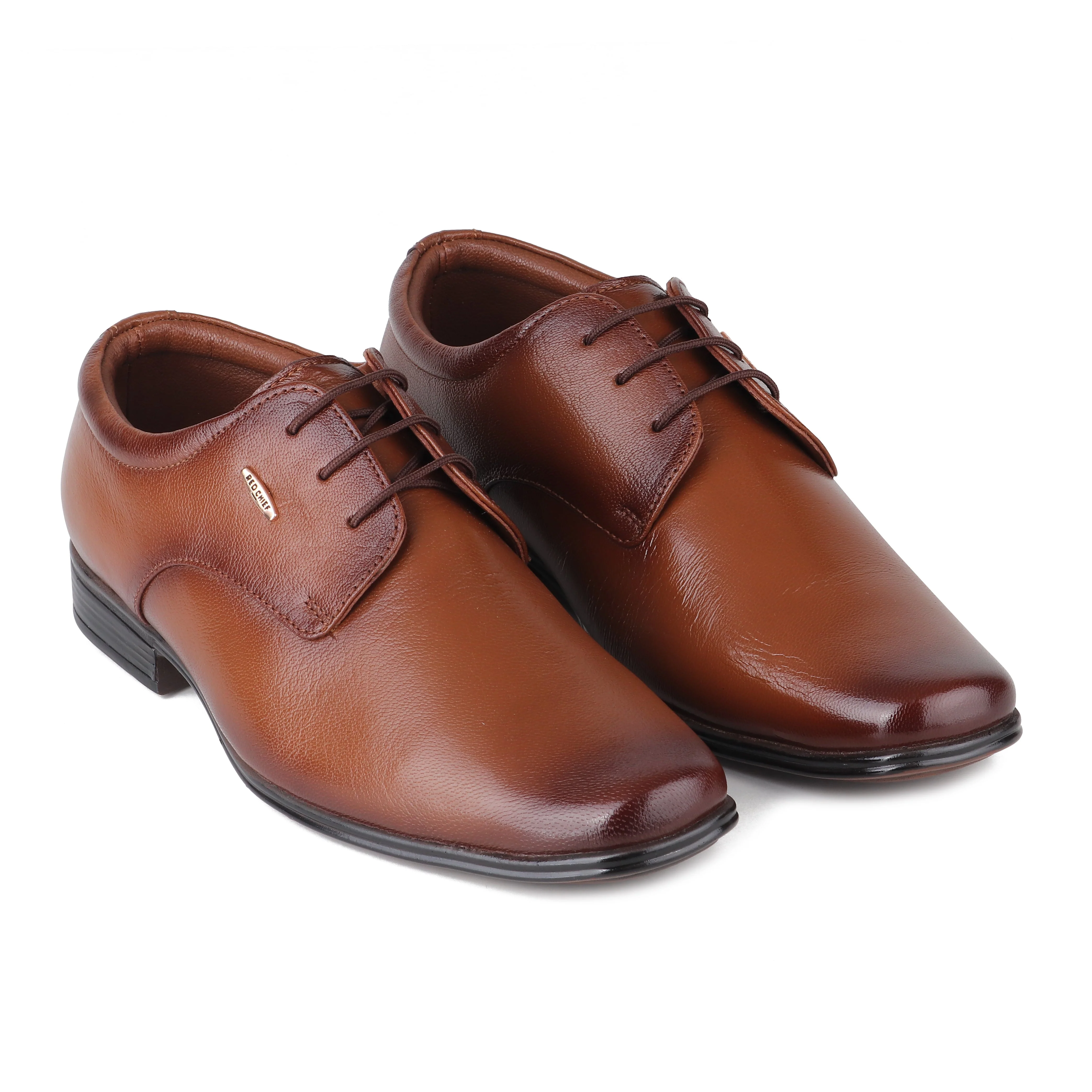 Red Chief Tan formal Derby shoes for Men RC1998 006 - Image 4