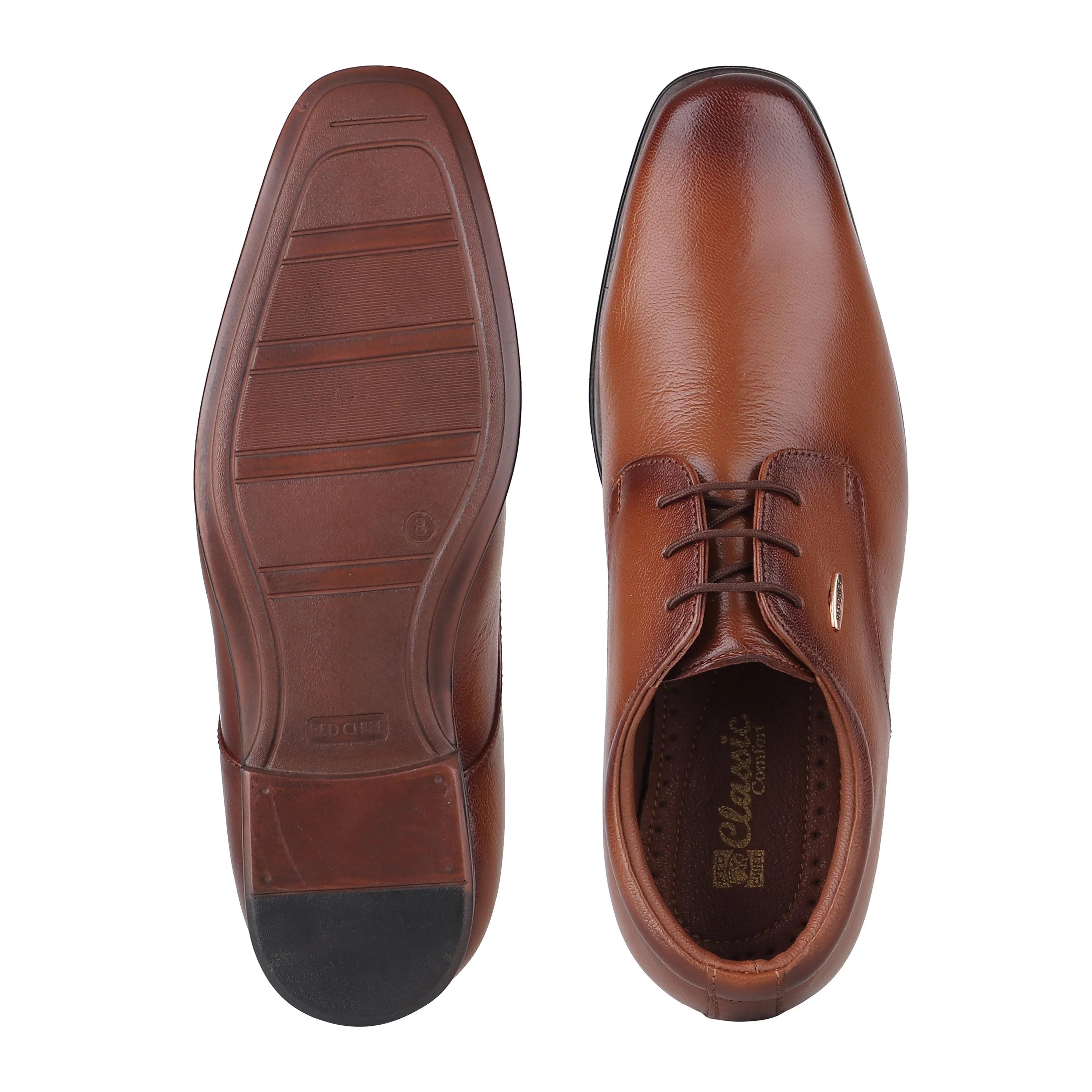 Red Chief Tan formal Derby shoes for Men RC1998 006 - Image 8