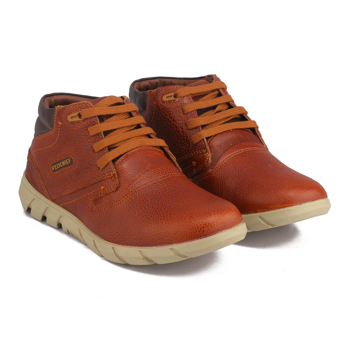 Red Chief Tan Derby Casual Shoes for Men RC30013 006 - Image 4