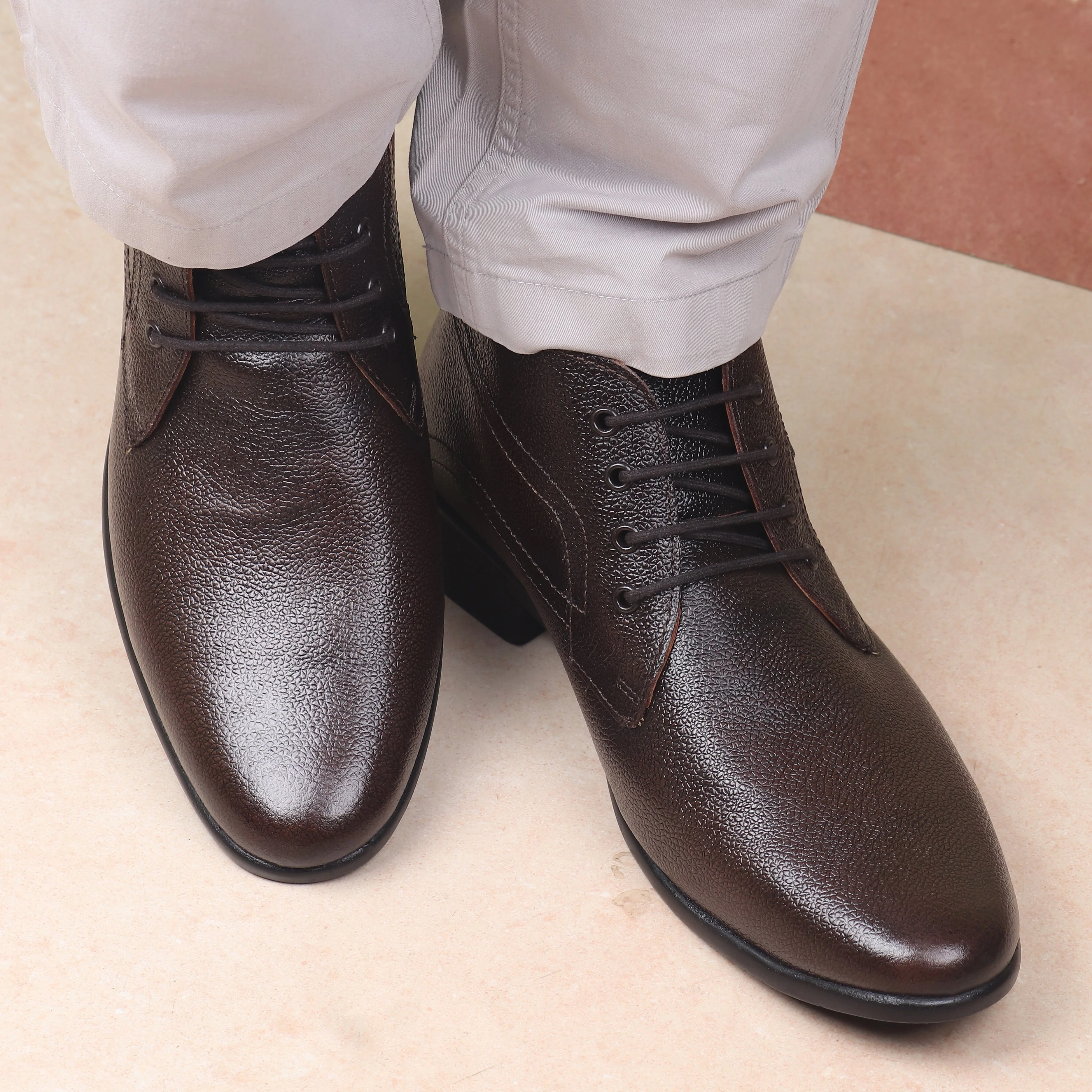 Red Chief Brown formal Derby shoes for Men RCA2381 003 - Image 9