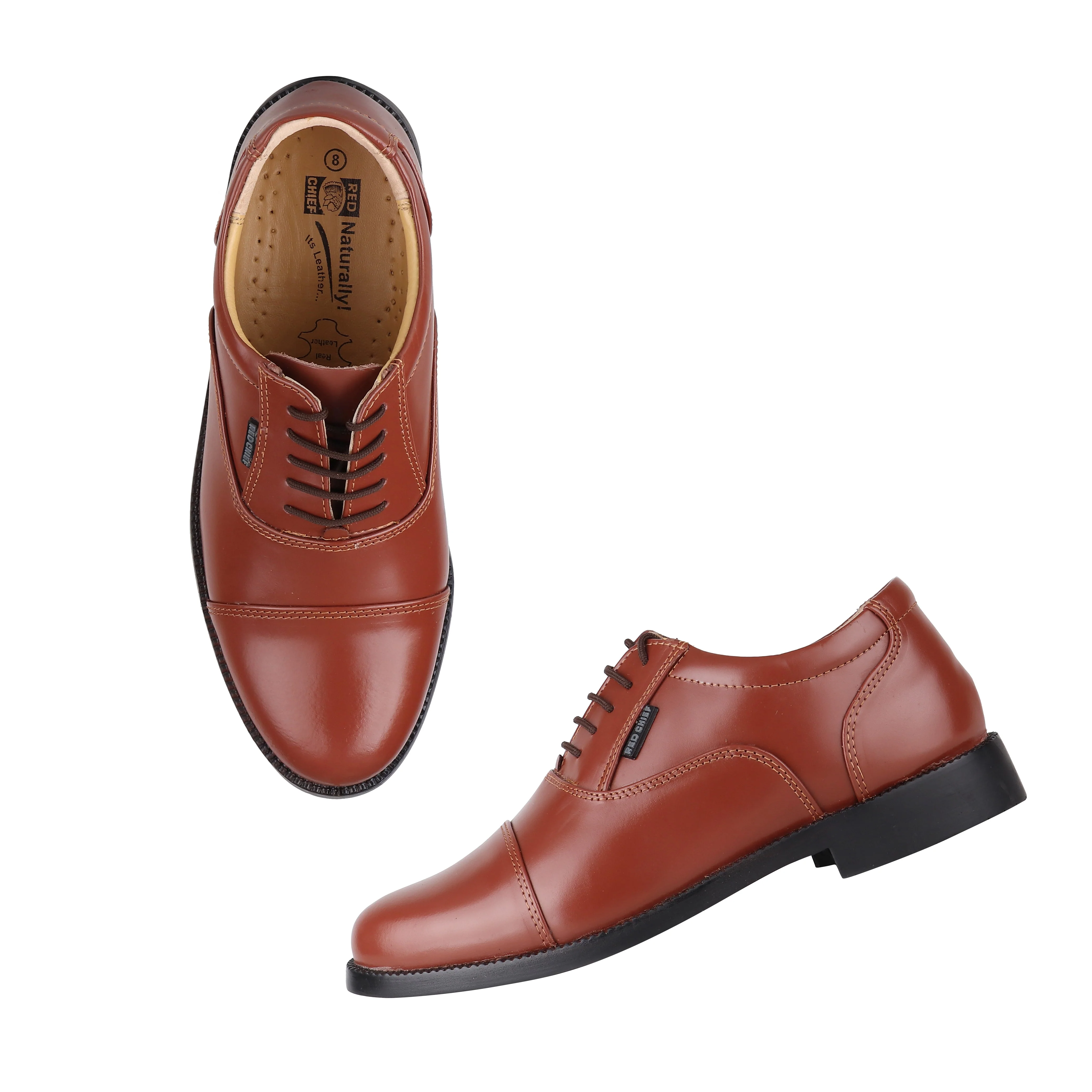 Red Chief Tan Formal Shoes for Men RC0959L 006 - Image 3