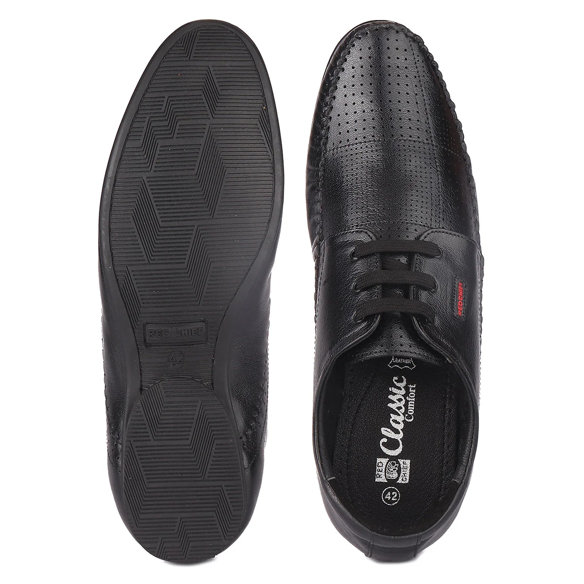 Red Chief Black Formal Shoes for Men RC1340A 001 - Image 9