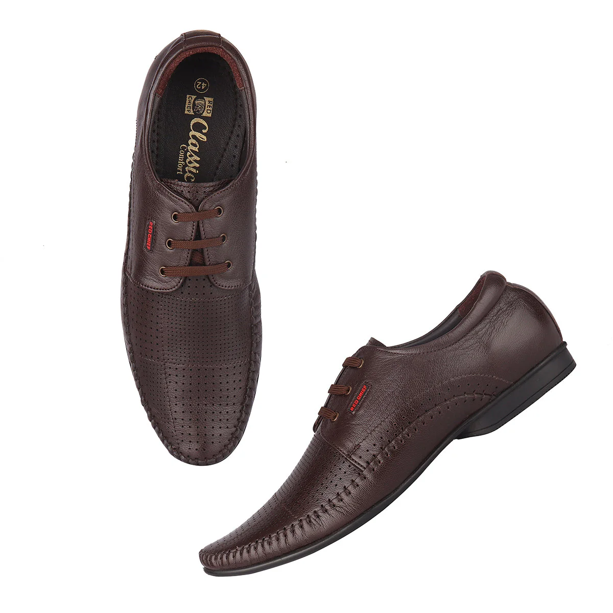 Red Chief Brown Formal Shoes for Men RC1340A 003 - Image 2