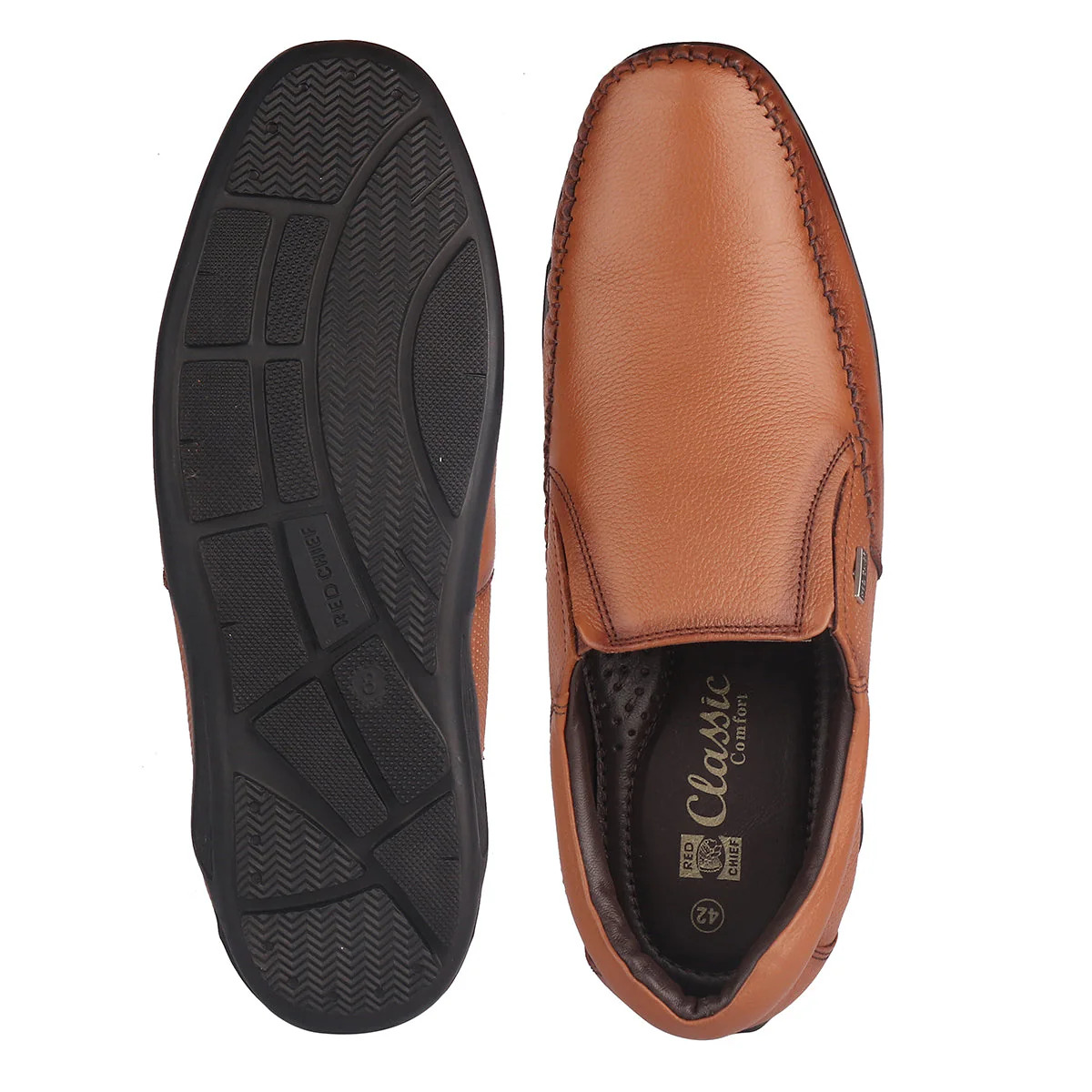 Red Chief Tan Formal Shoes for Men RC1812 006 - Image 8