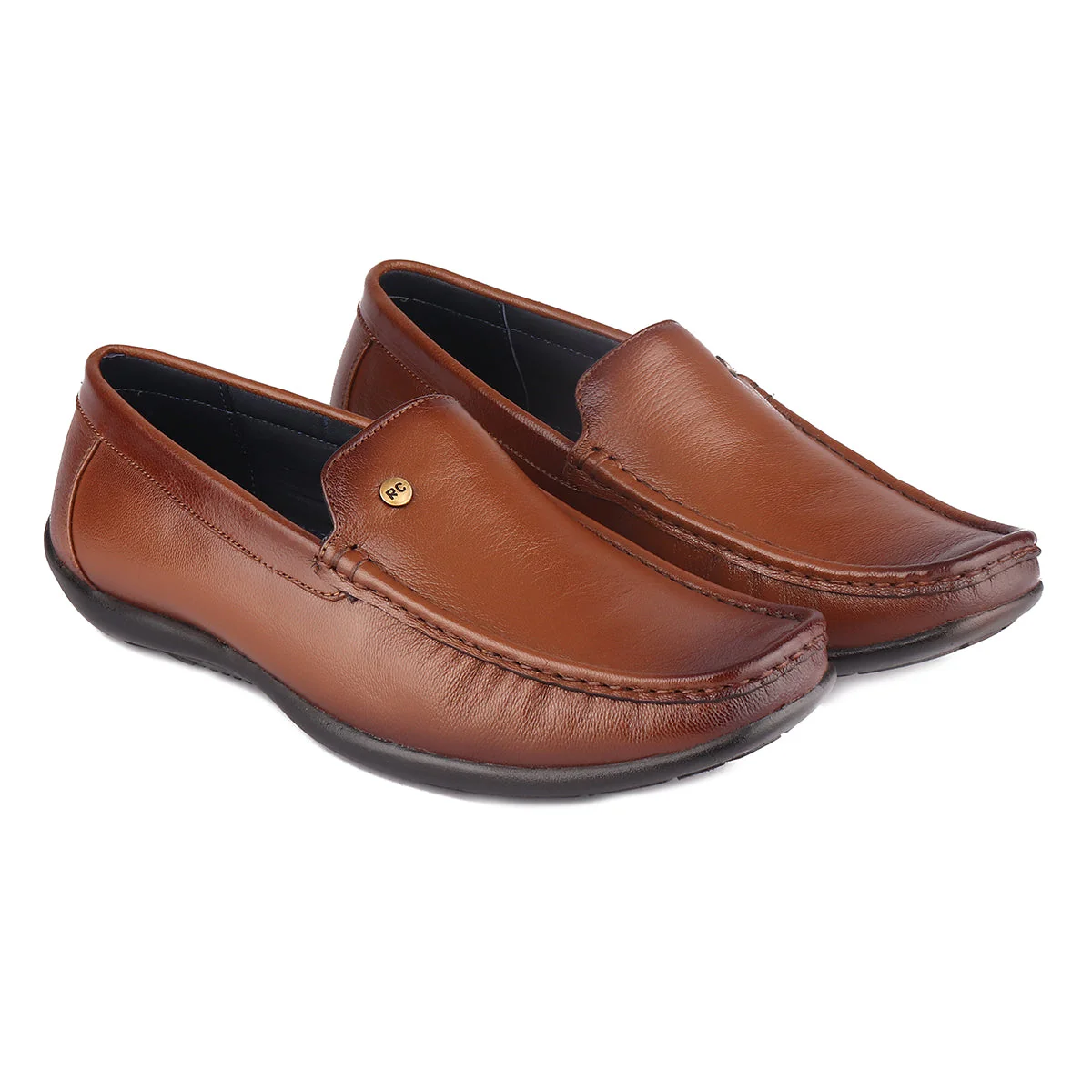 Red Chief Tan Formal Loafer Shoes for Men RC1850 006 - Image 5