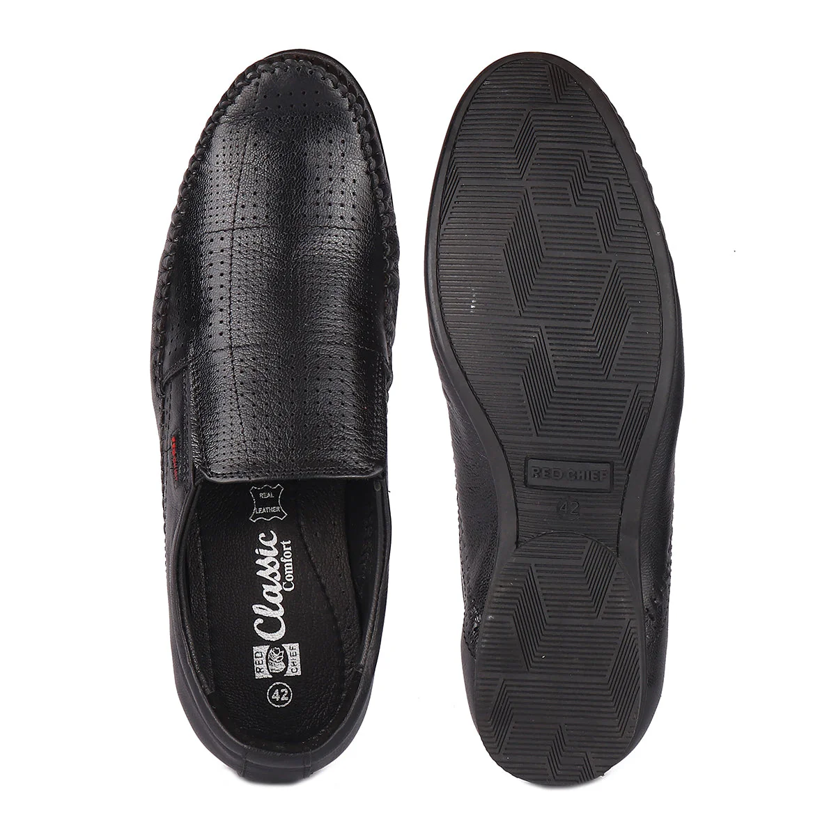 Red Chief Black Formal Shoes for Men RC3420 001 - Image 8