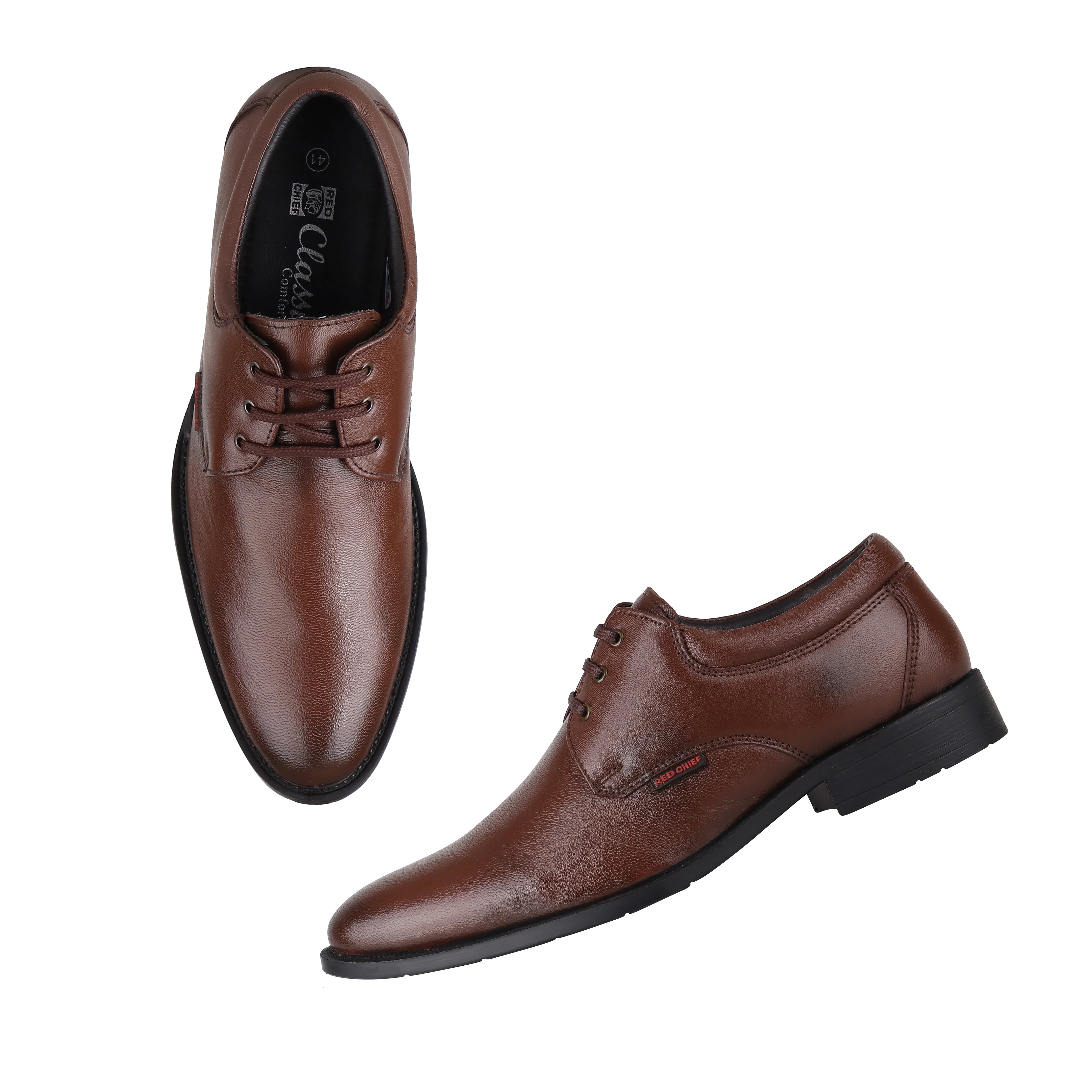 Red Chief Tan Formal Shoes for Men RC3436 006 - Image 2