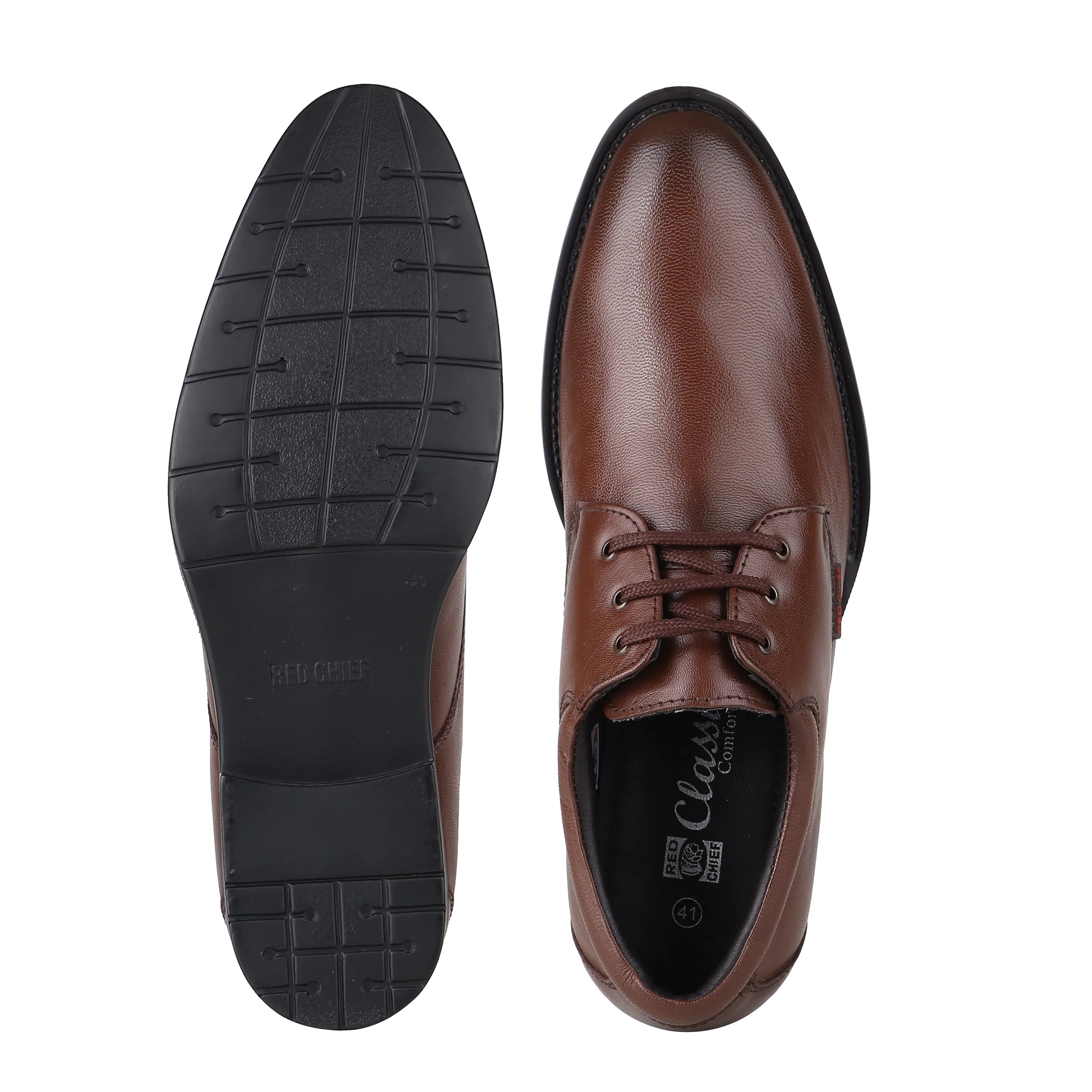 Red Chief Tan Formal Shoes for Men RC3436 006 - Image 8