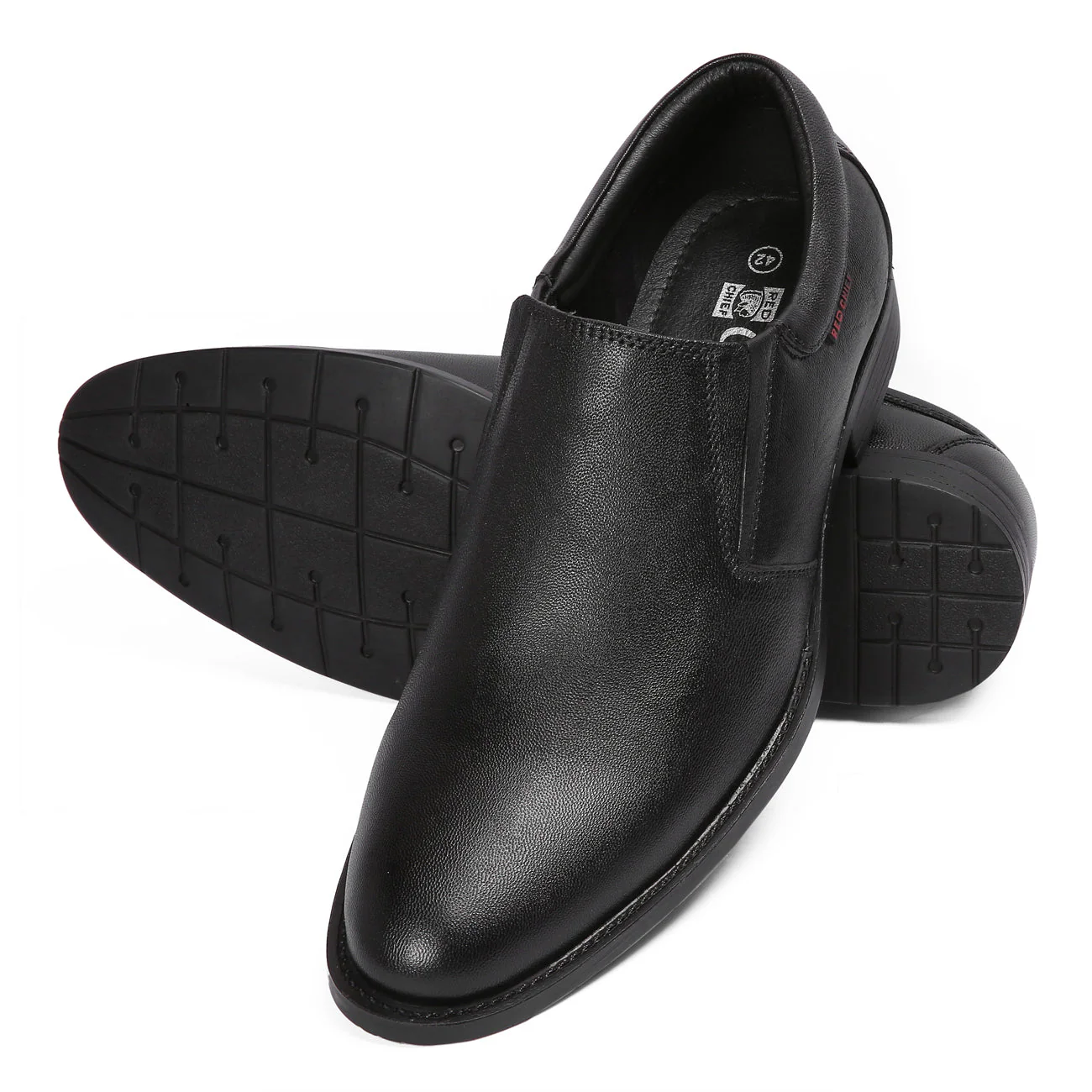 Red Chief Black Formal Shoes for Men RC3437 001 - Image 8