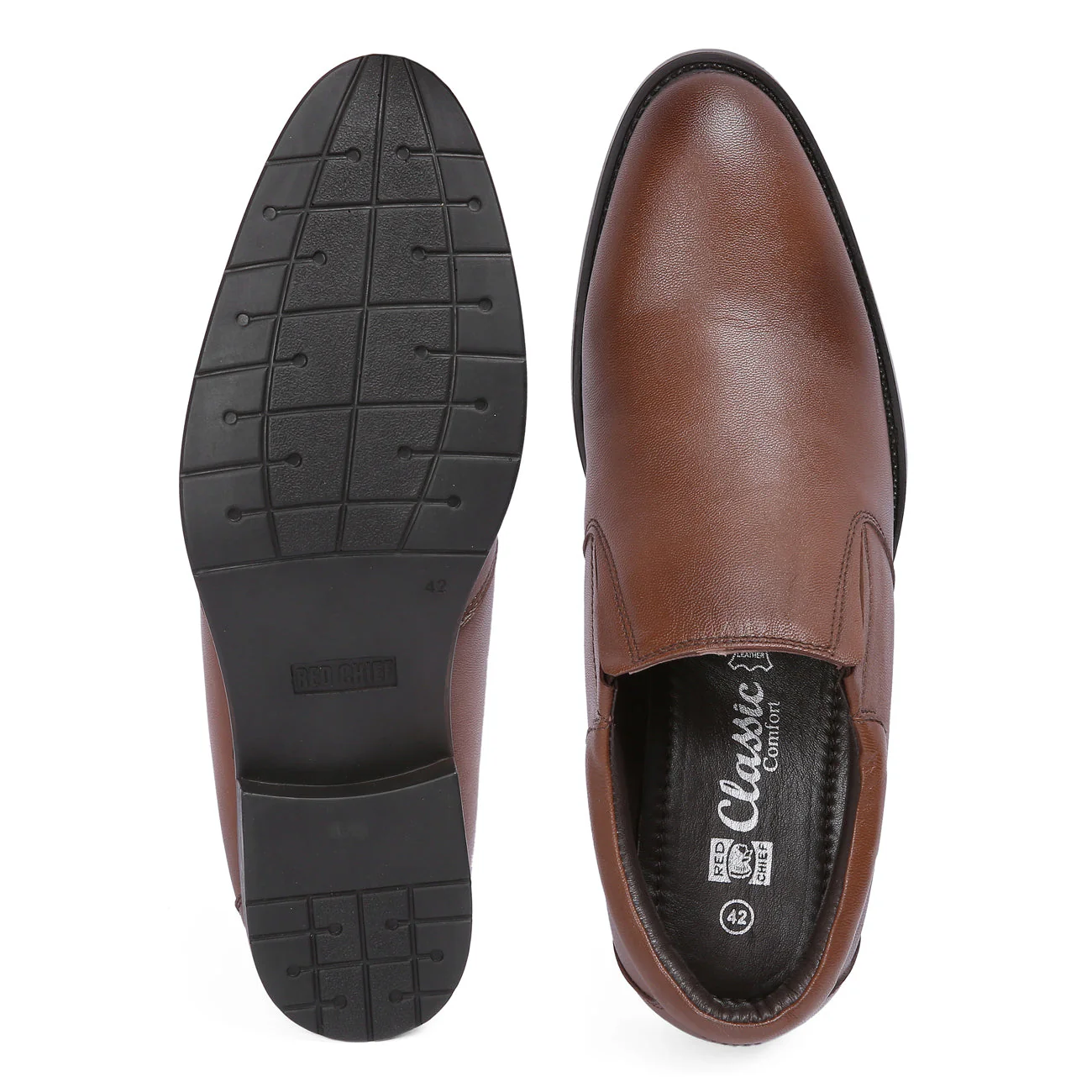 Red Chief Tan Formal Shoes for Men RC3437 006 - Image 5