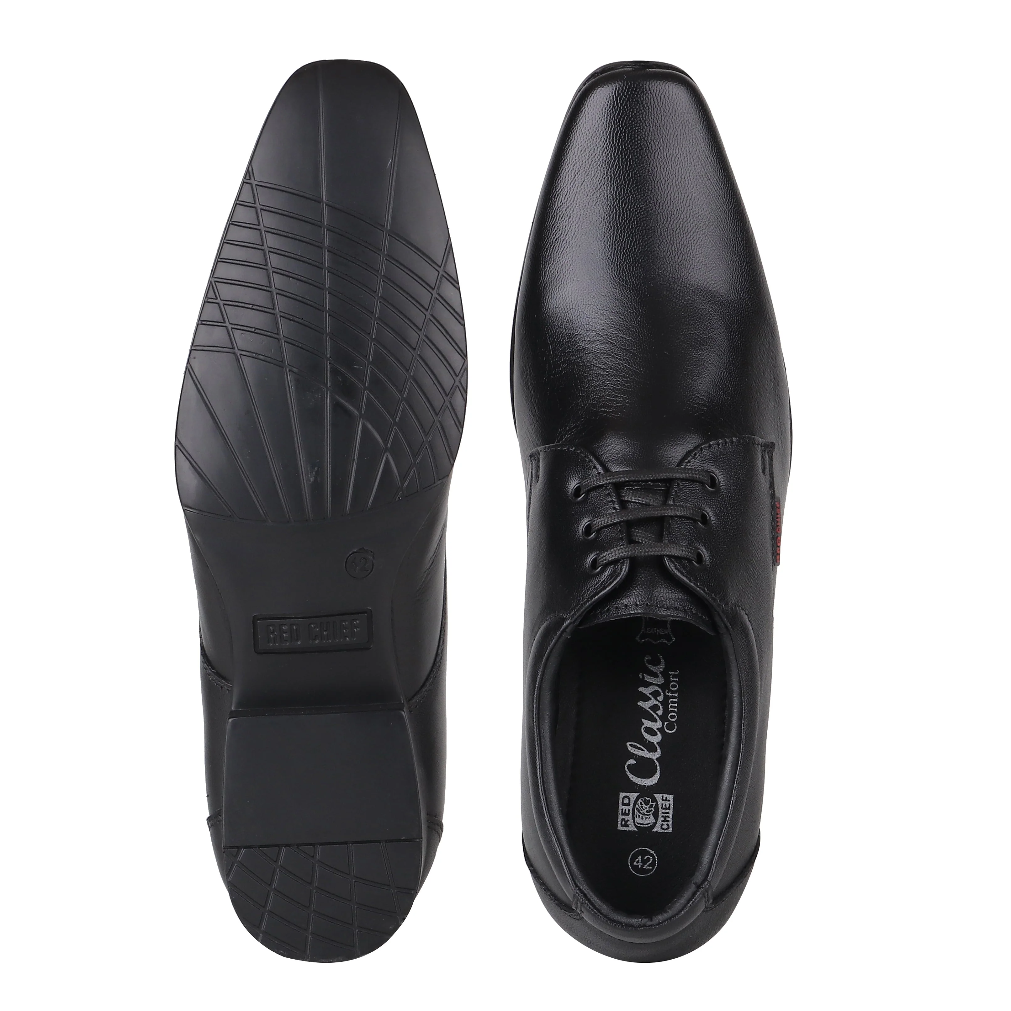 Red Chief Black Formal Shoes for Men RC3438 001 - Image 8