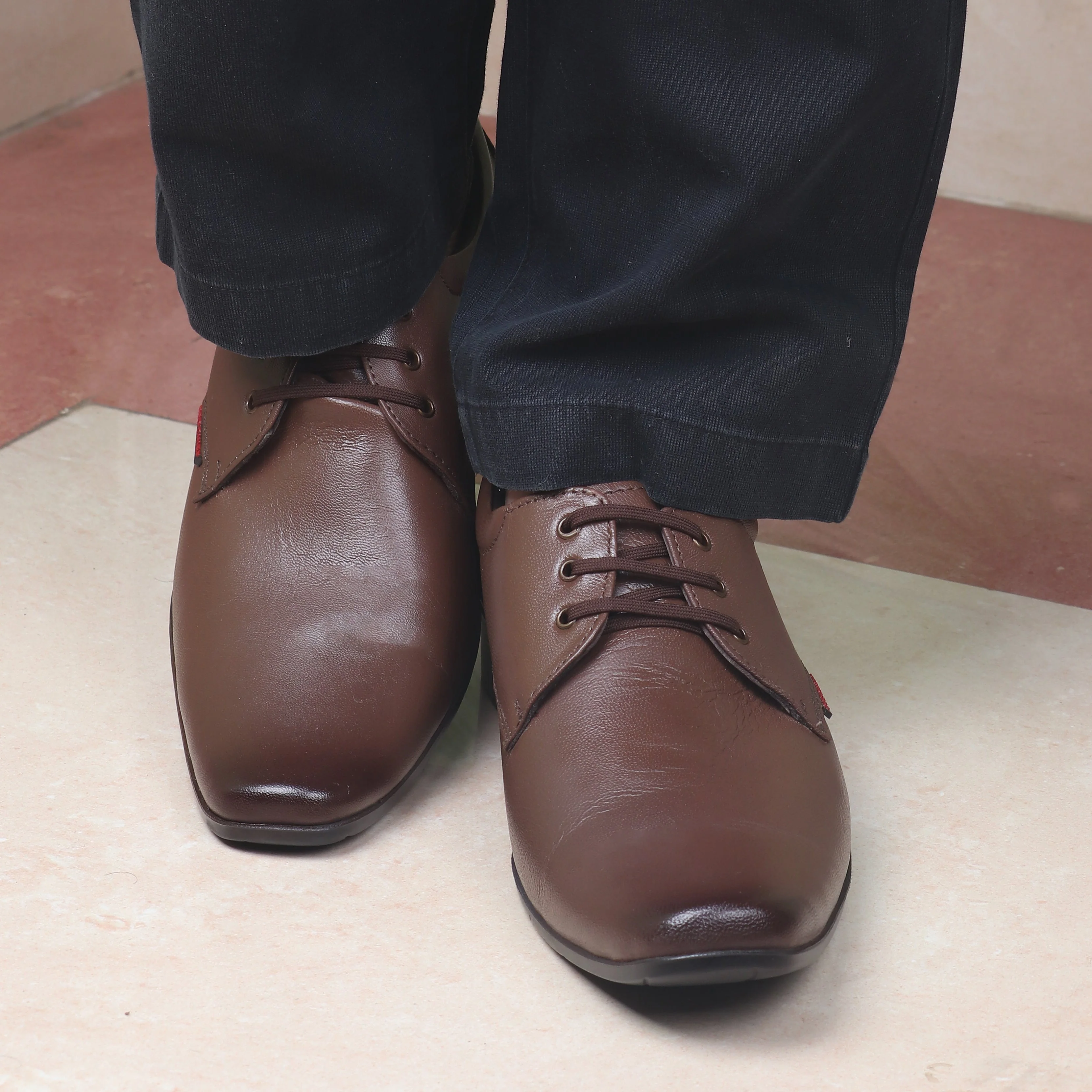 Red Chief Tan Formal Shoes for Men RC3438 006 - Image 9