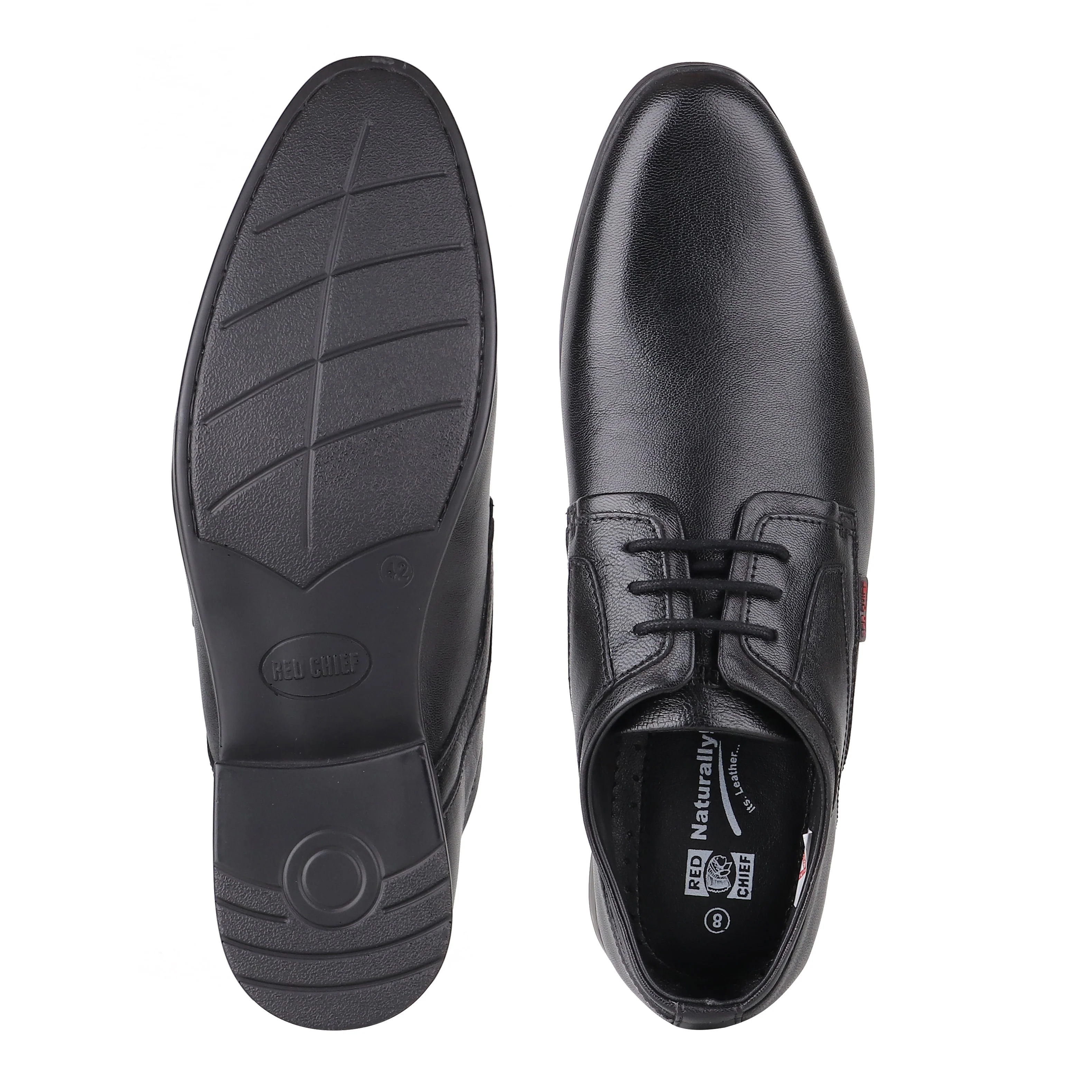 Red Chief Black Formal Shoes for Men RC3496 001 - Image 8