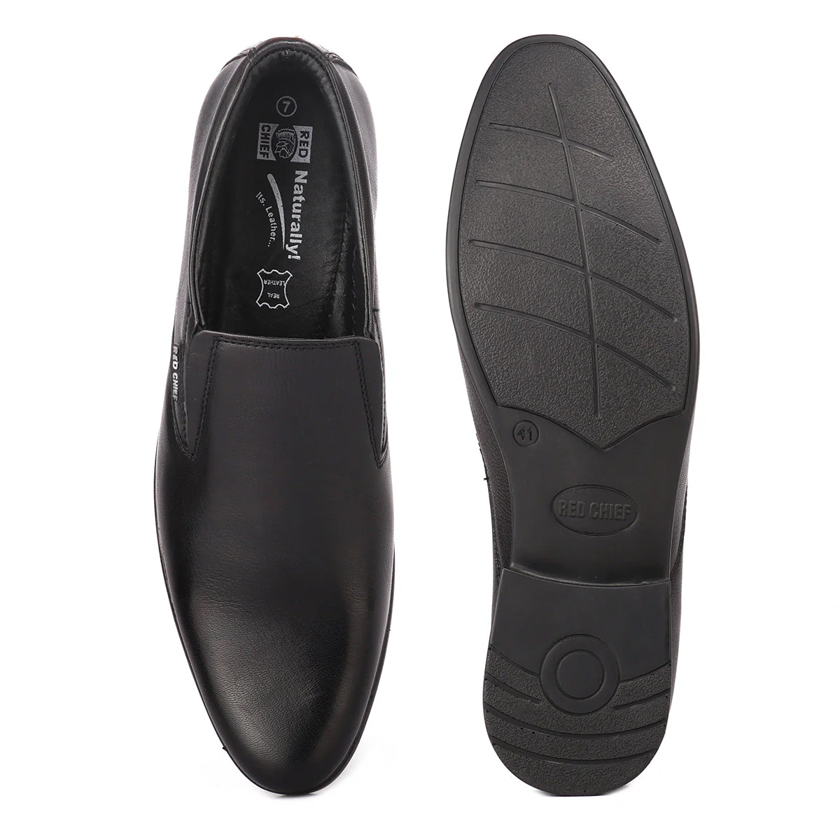 Red Chief Black Formal Shoes for Men RC3497 001 - Image 5