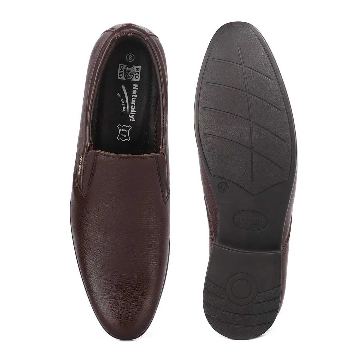 Red Chief Brown Formal Shoes for Men RC3497 003 - Image 5